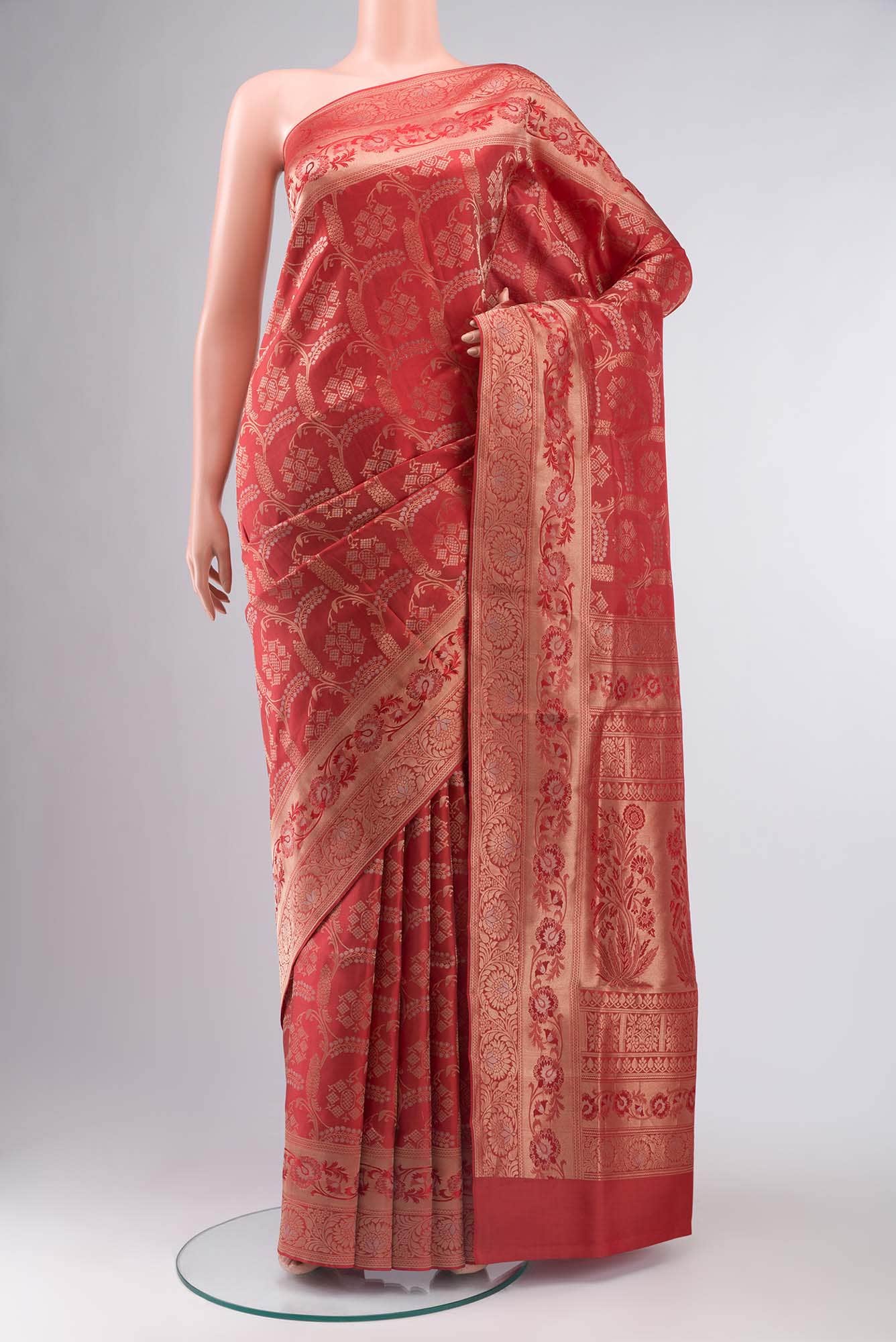 Coral Soft Silk Saree