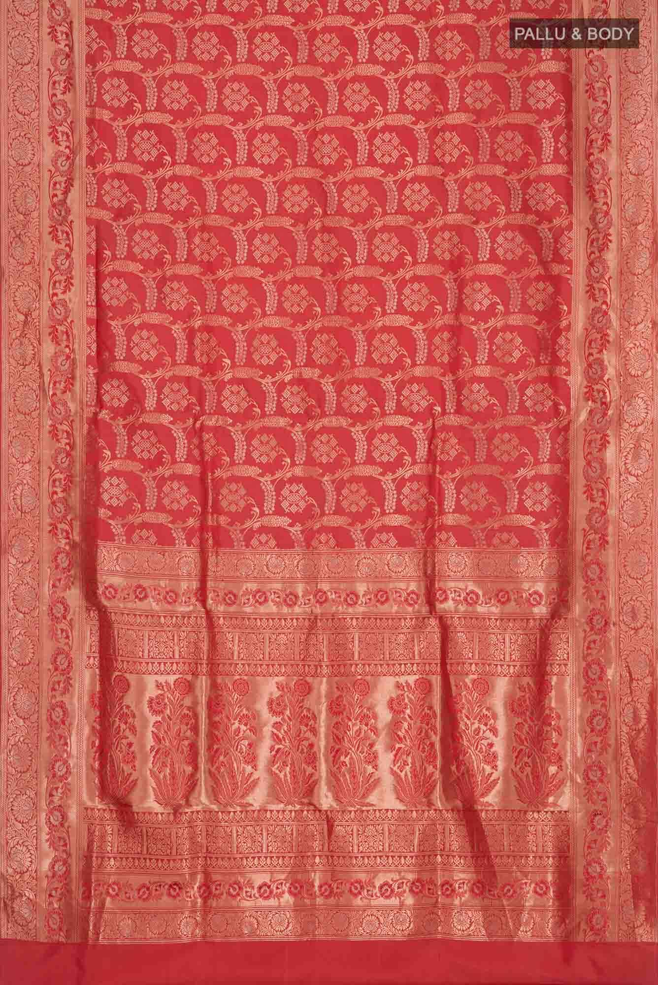 Coral Soft Silk Saree