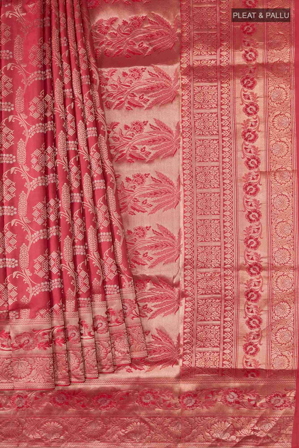 Coral Soft Silk Saree