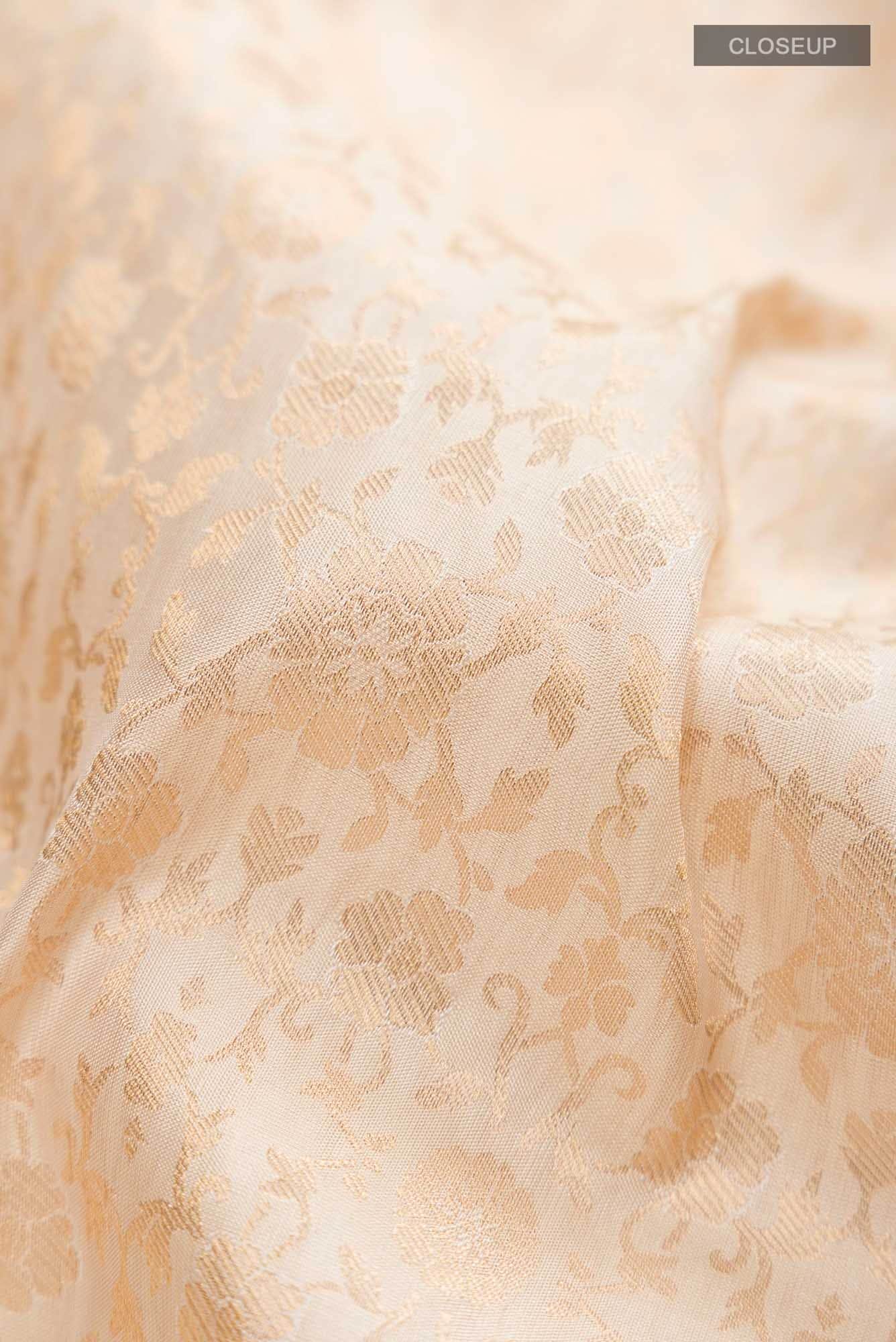 Cream Soft Silk Saree