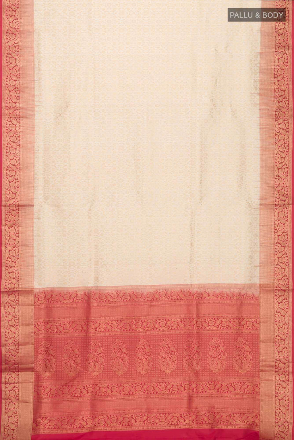 Cream Soft Silk Saree