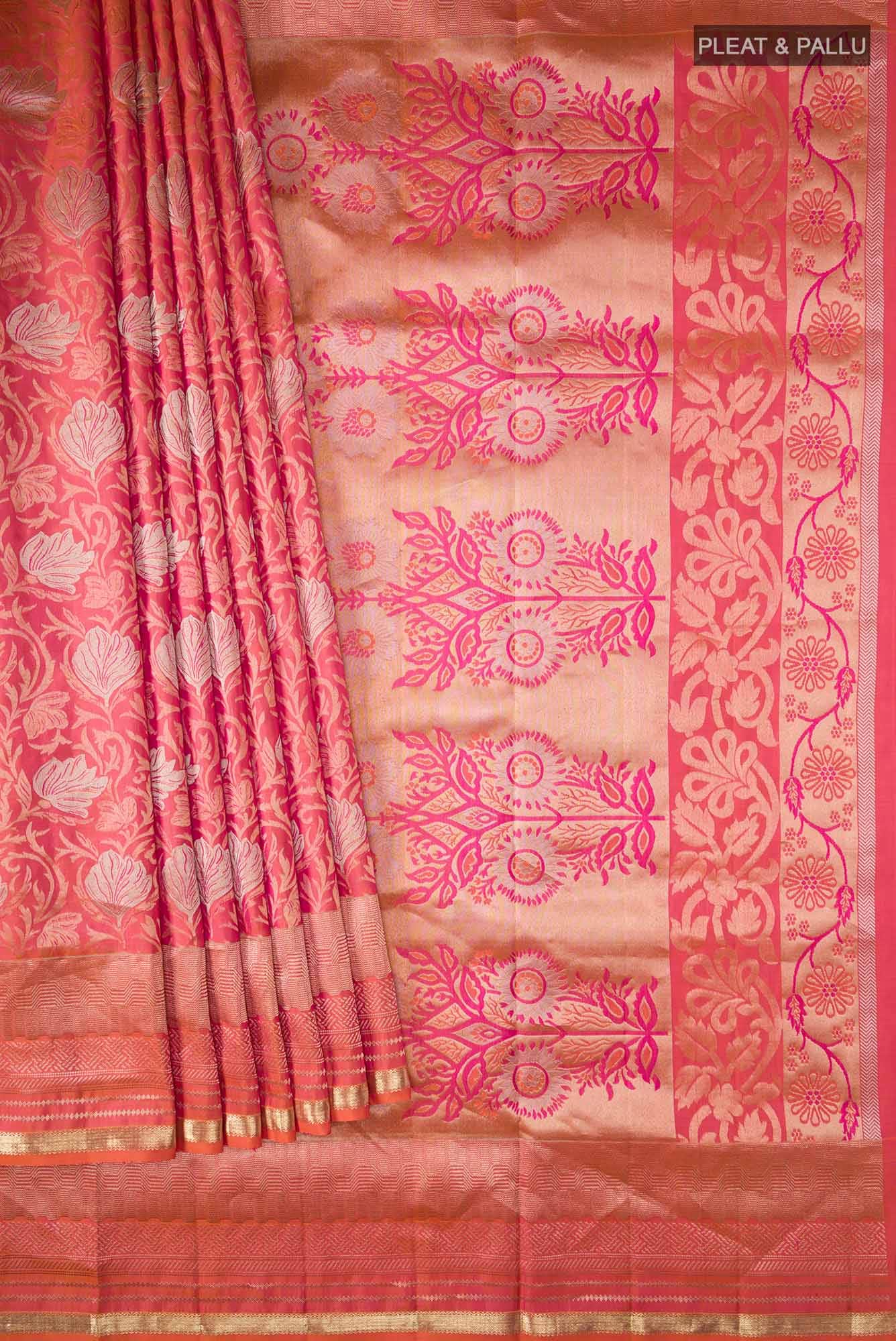 Pink Soft Silk Saree