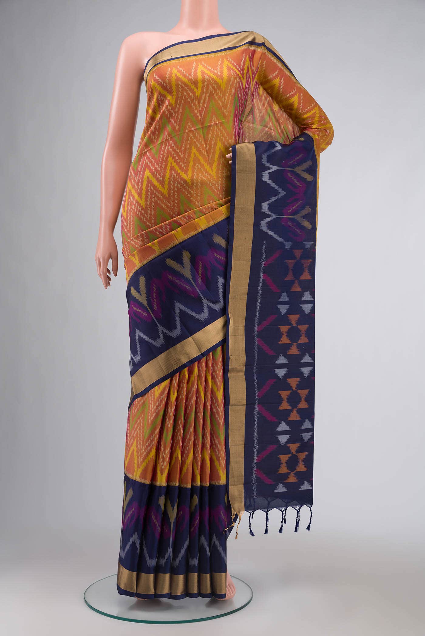 Navy Blue Soft Silk Saree