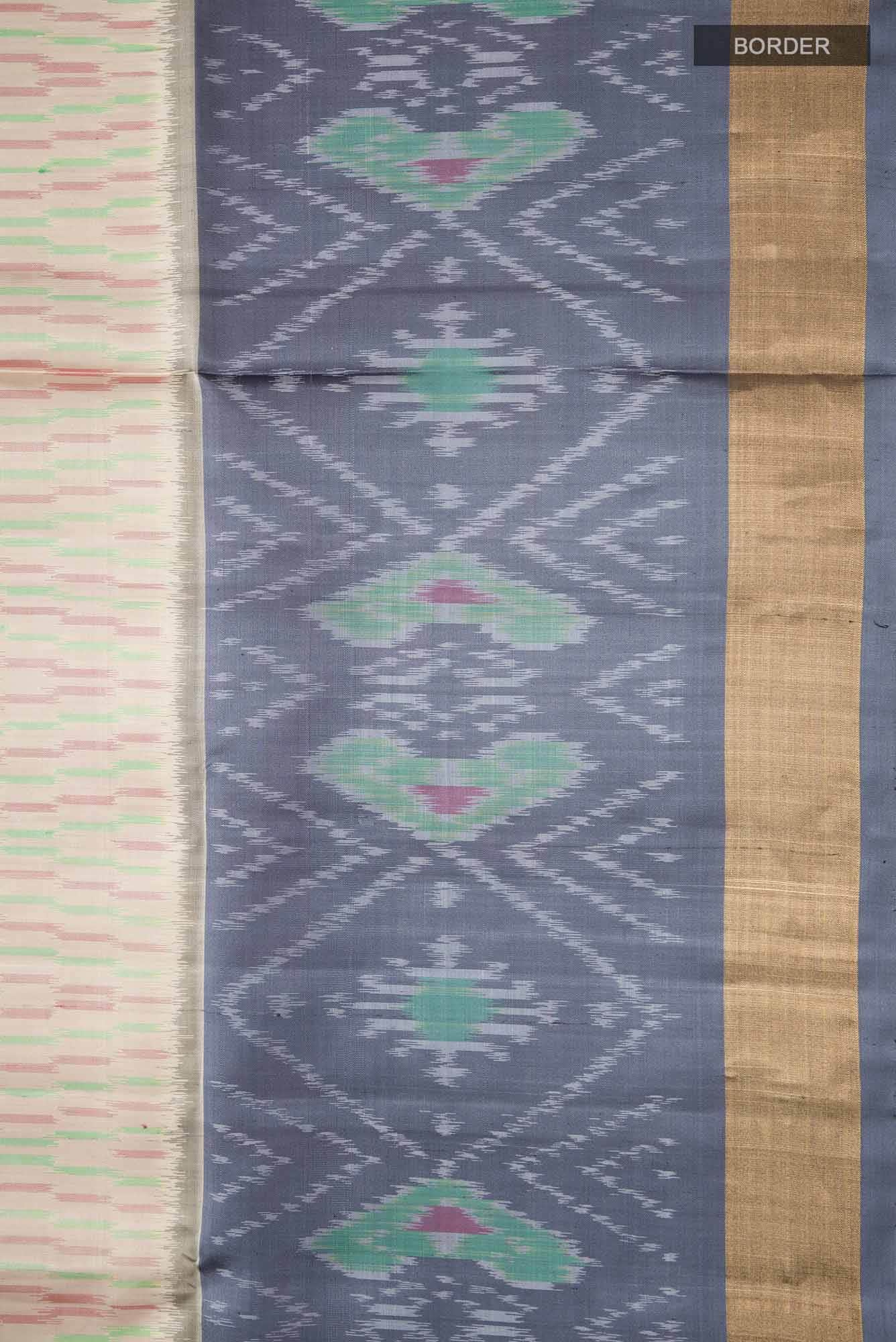 Beige Soft Silk Saree