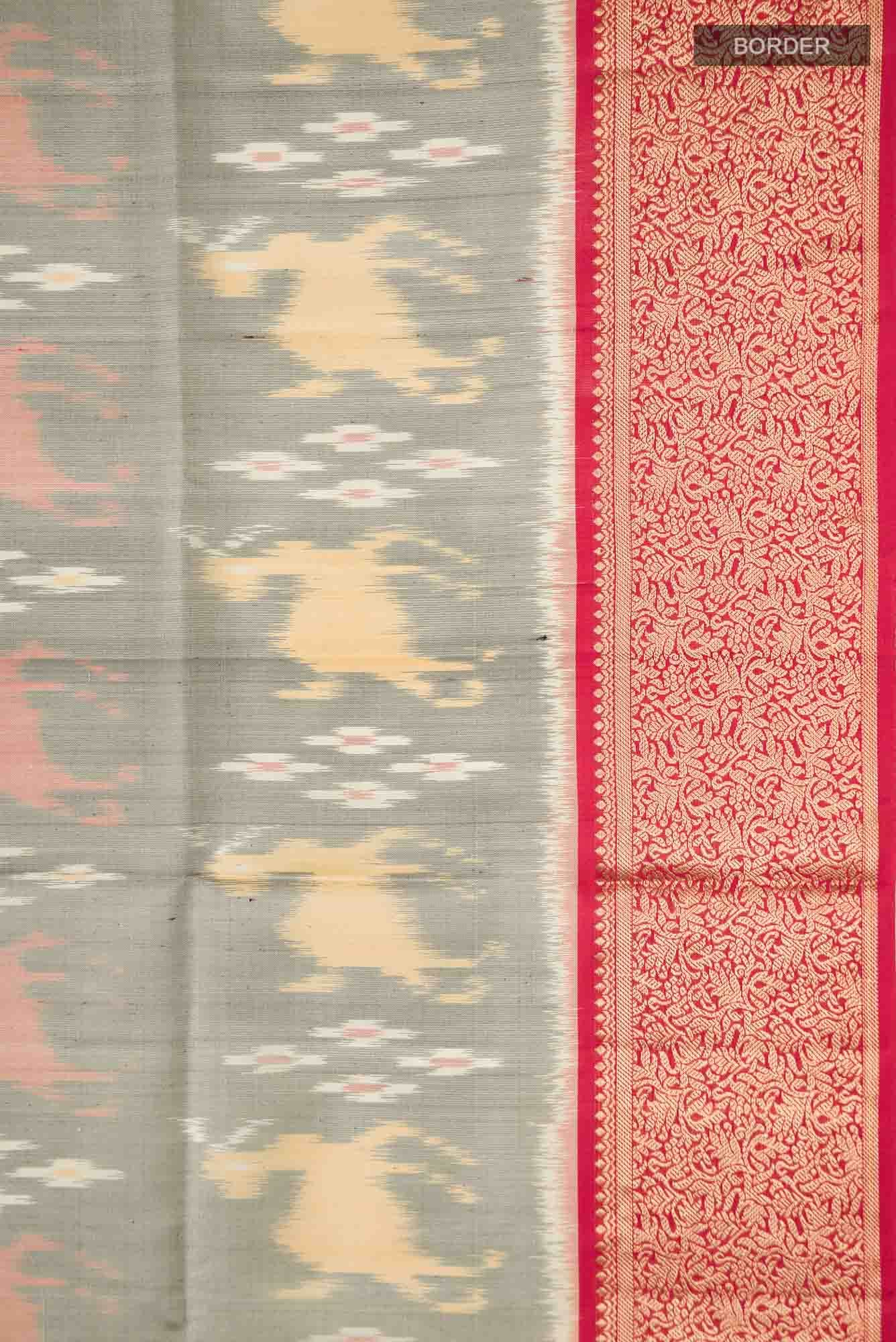 Grey Soft Silk Saree