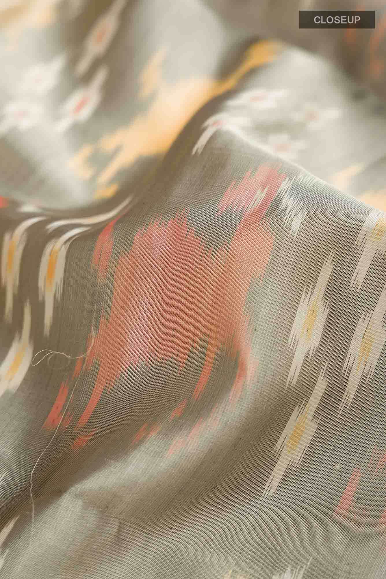 Grey Soft Silk Saree