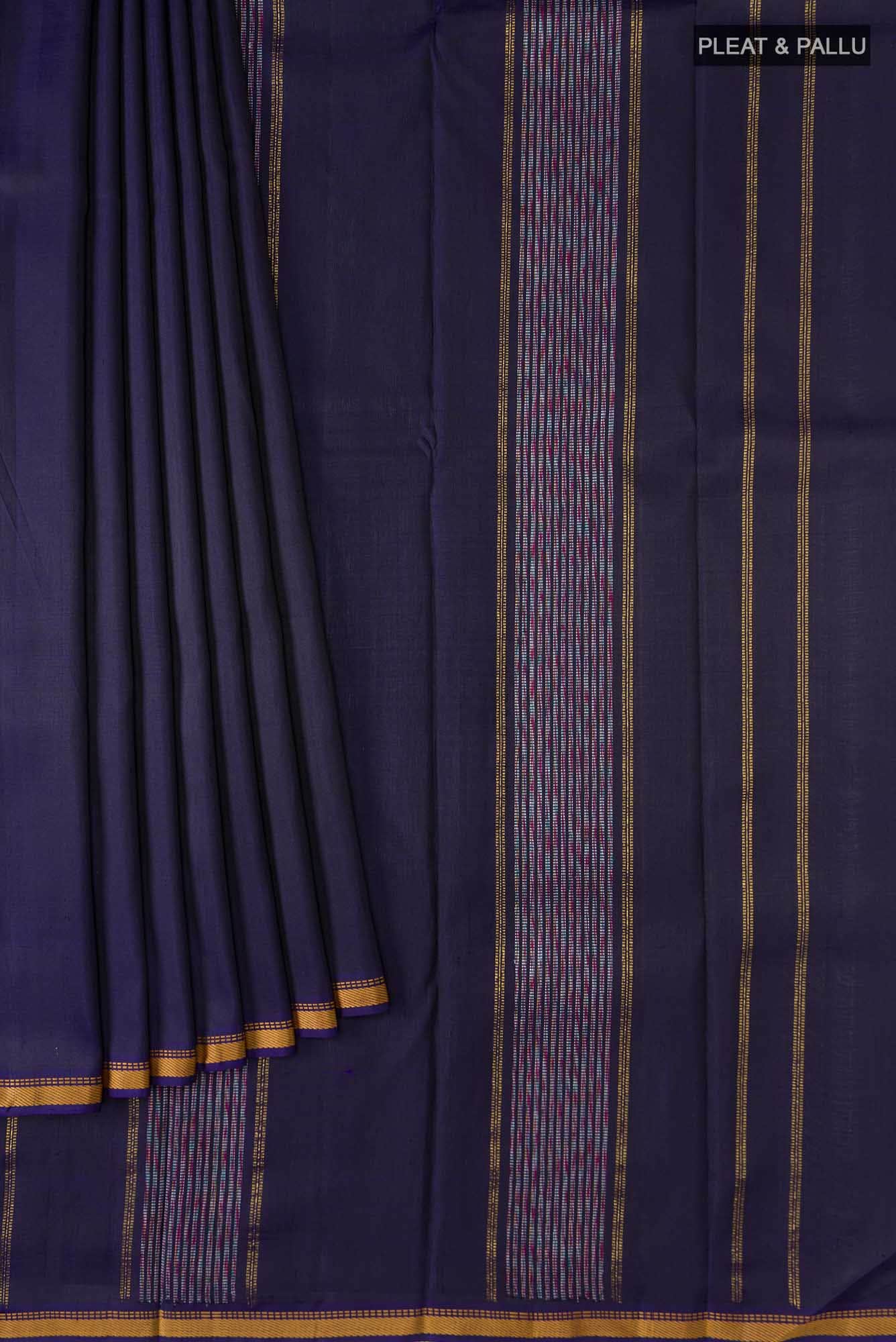 Blue Kanchipuram Silk Saree