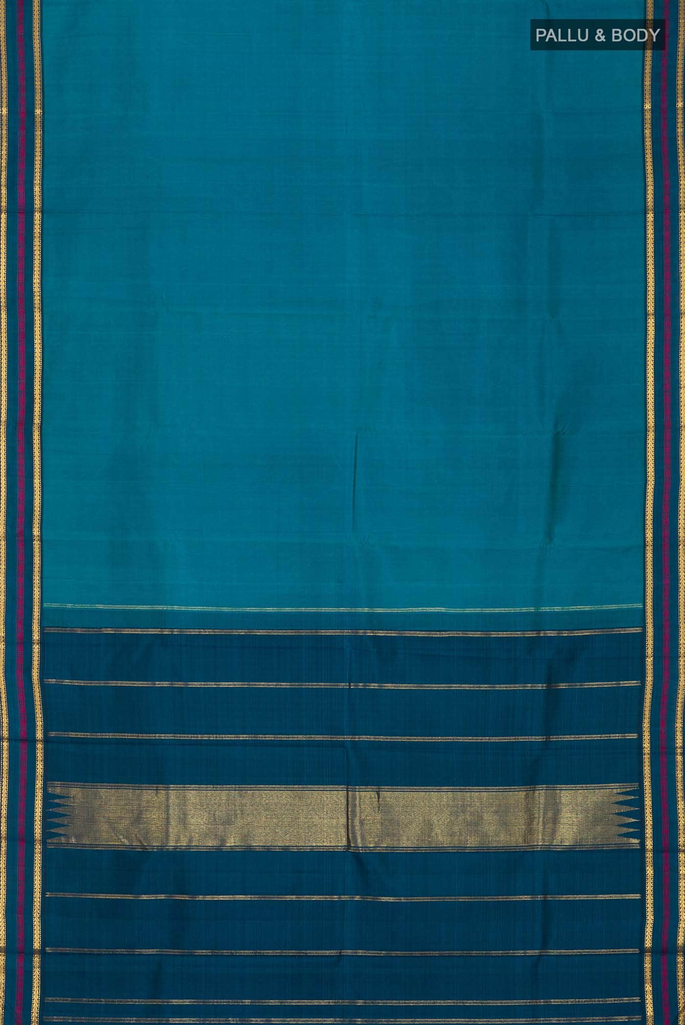 Blue Kanchipuram Silk Saree