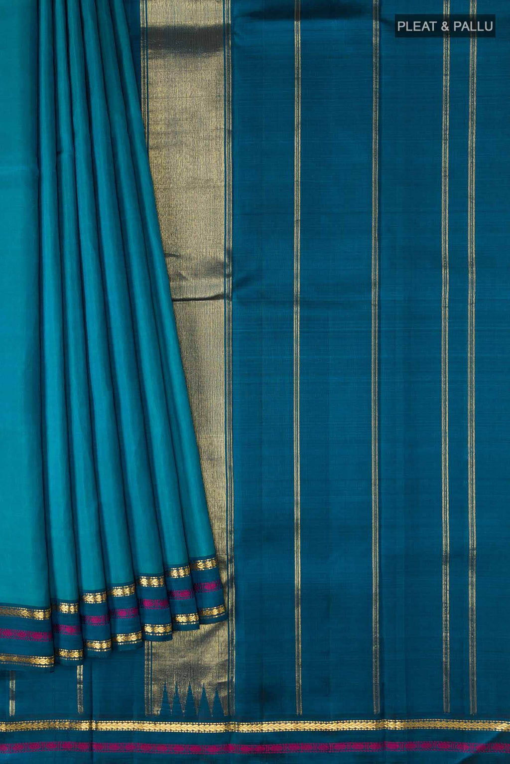 Blue Kanchipuram Silk Saree