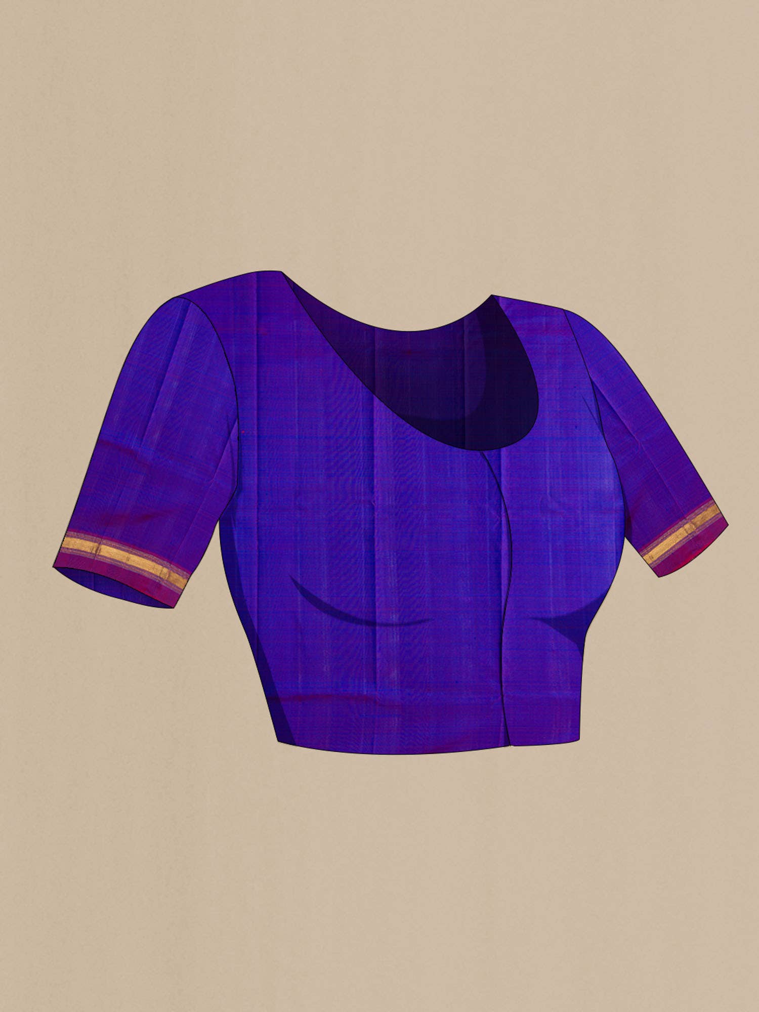 Blue Kanchipuram Silk Saree