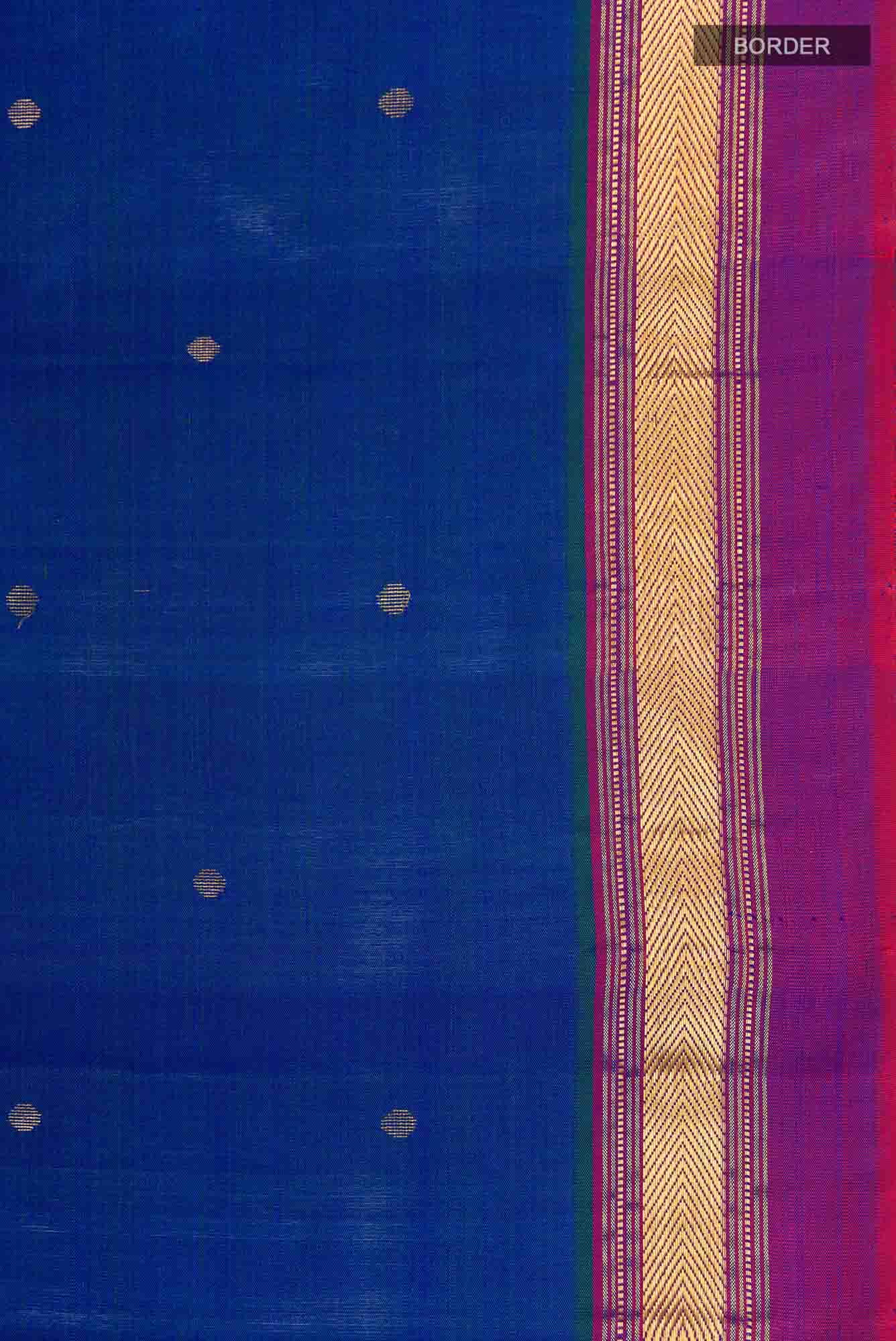 Blue Kanchipuram Silk Saree