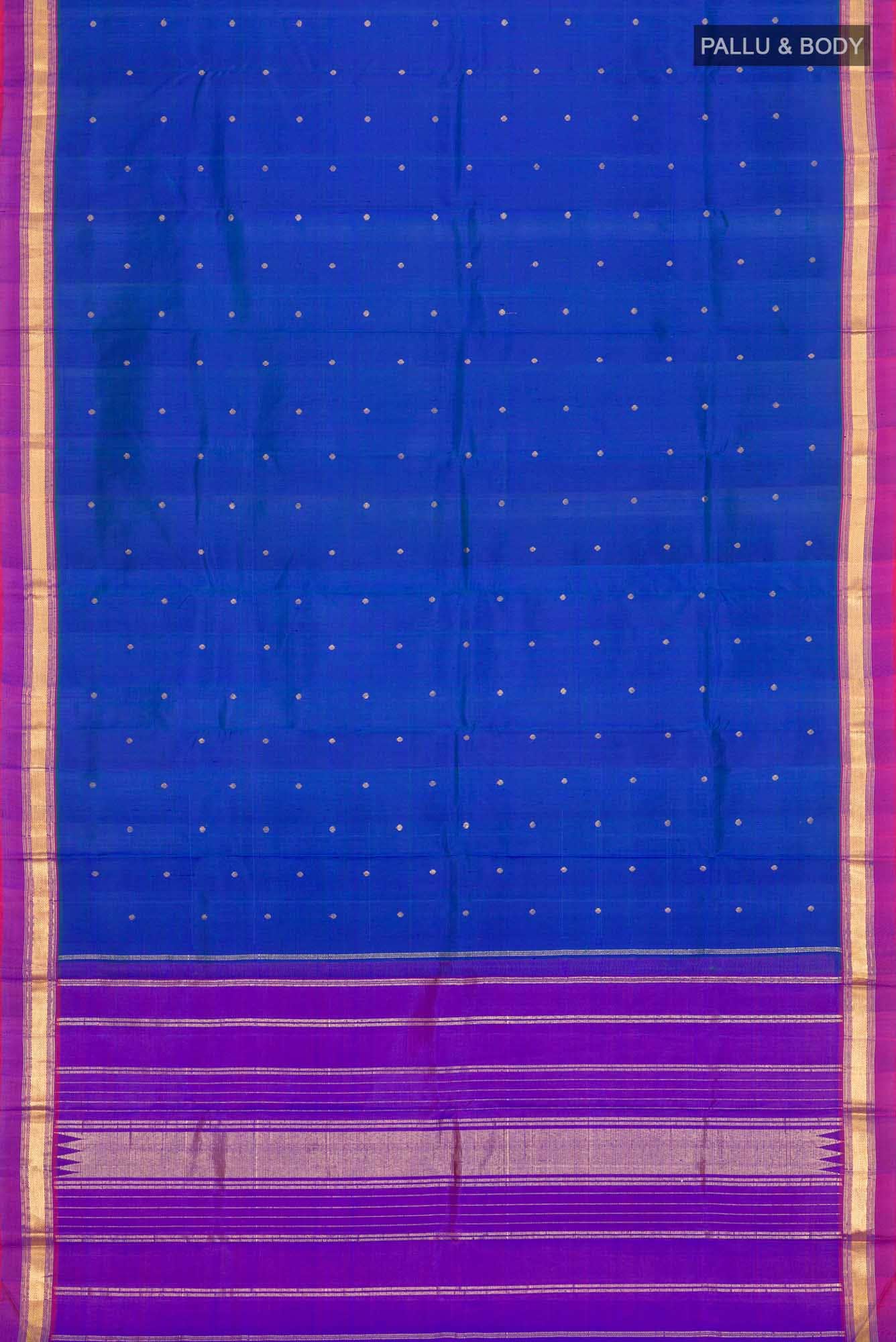 Blue Kanchipuram Silk Saree