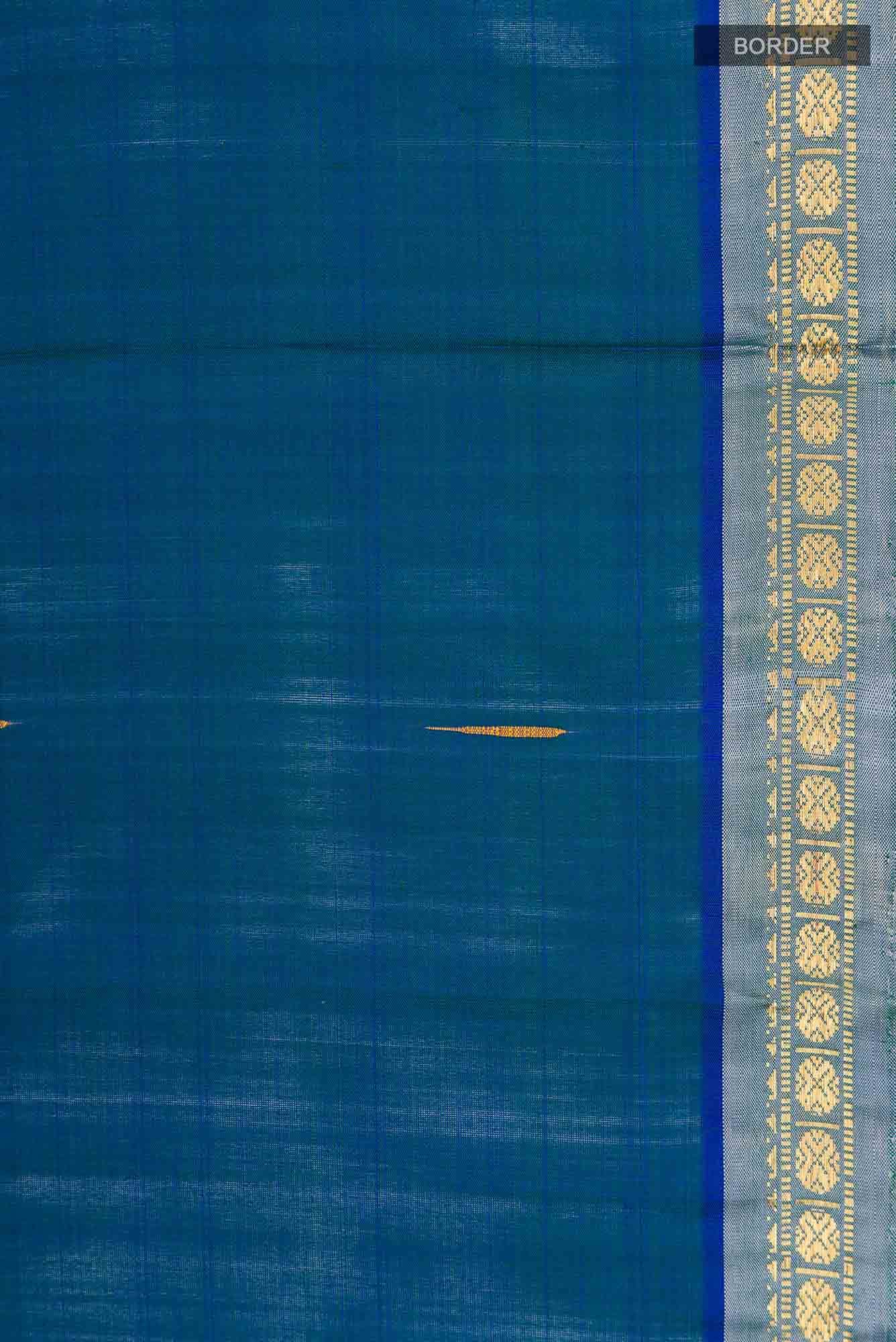 Blue Kanchipuram Silk Saree