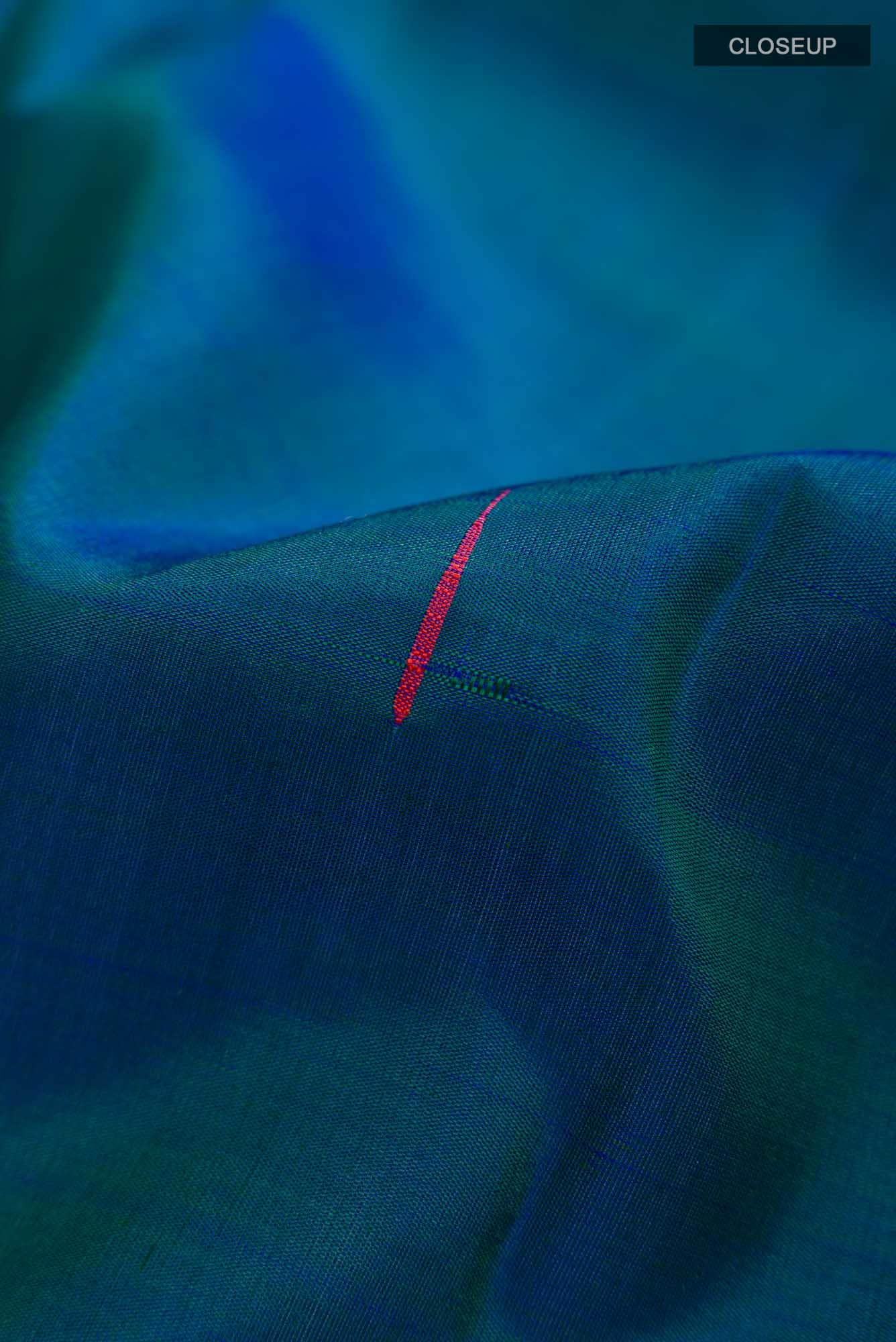Blue Kanchipuram Silk Saree