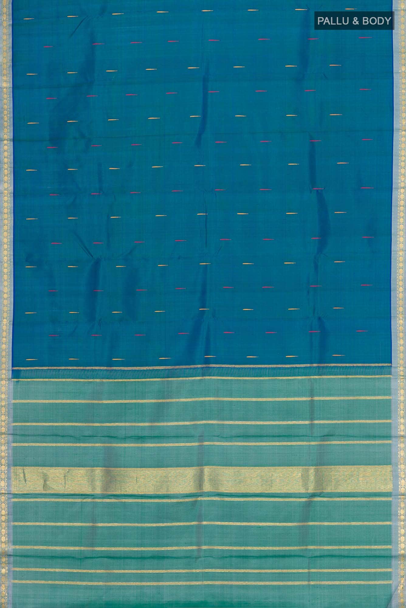 Blue Kanchipuram Silk Saree