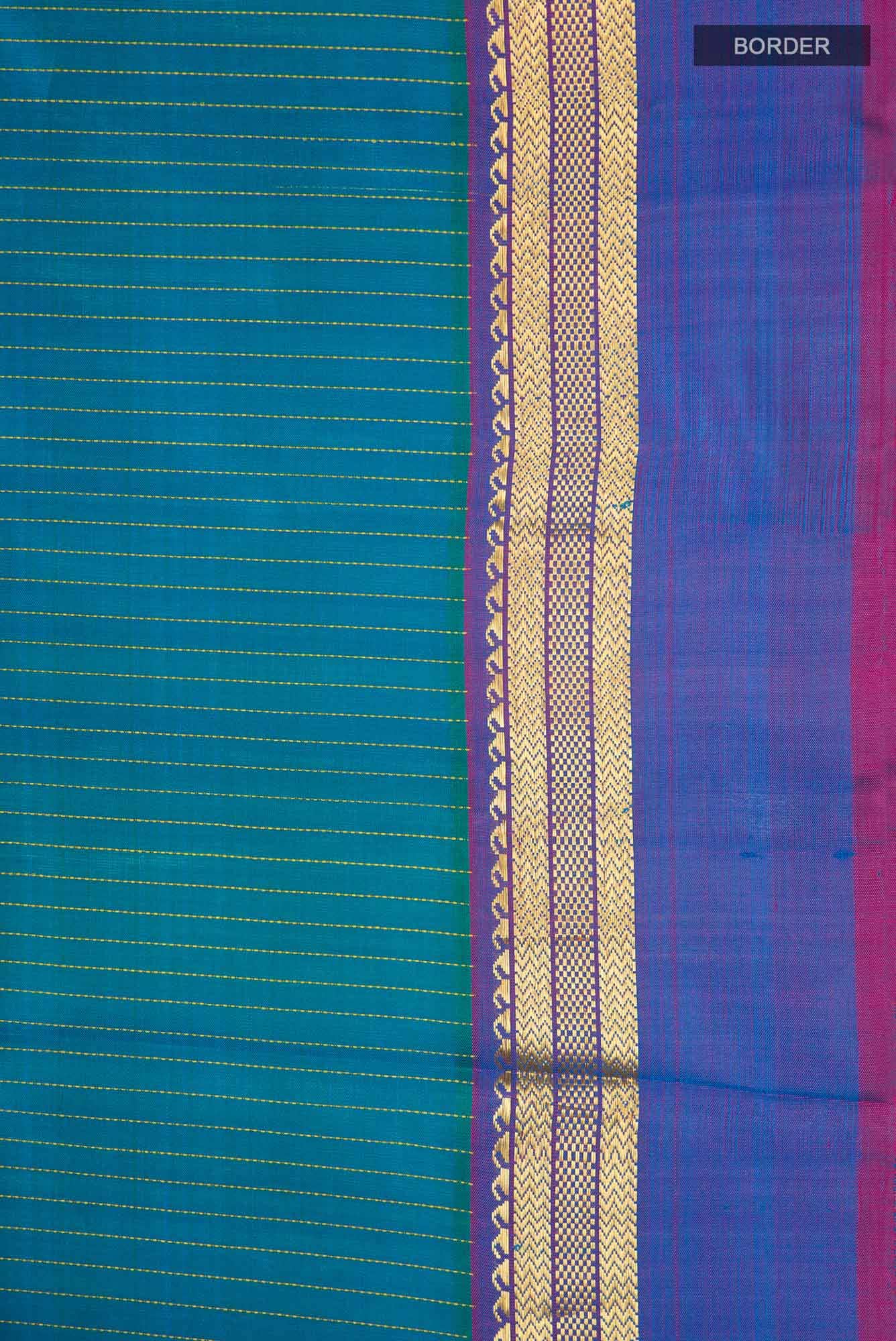 Blue Kanchipuram Silk Saree