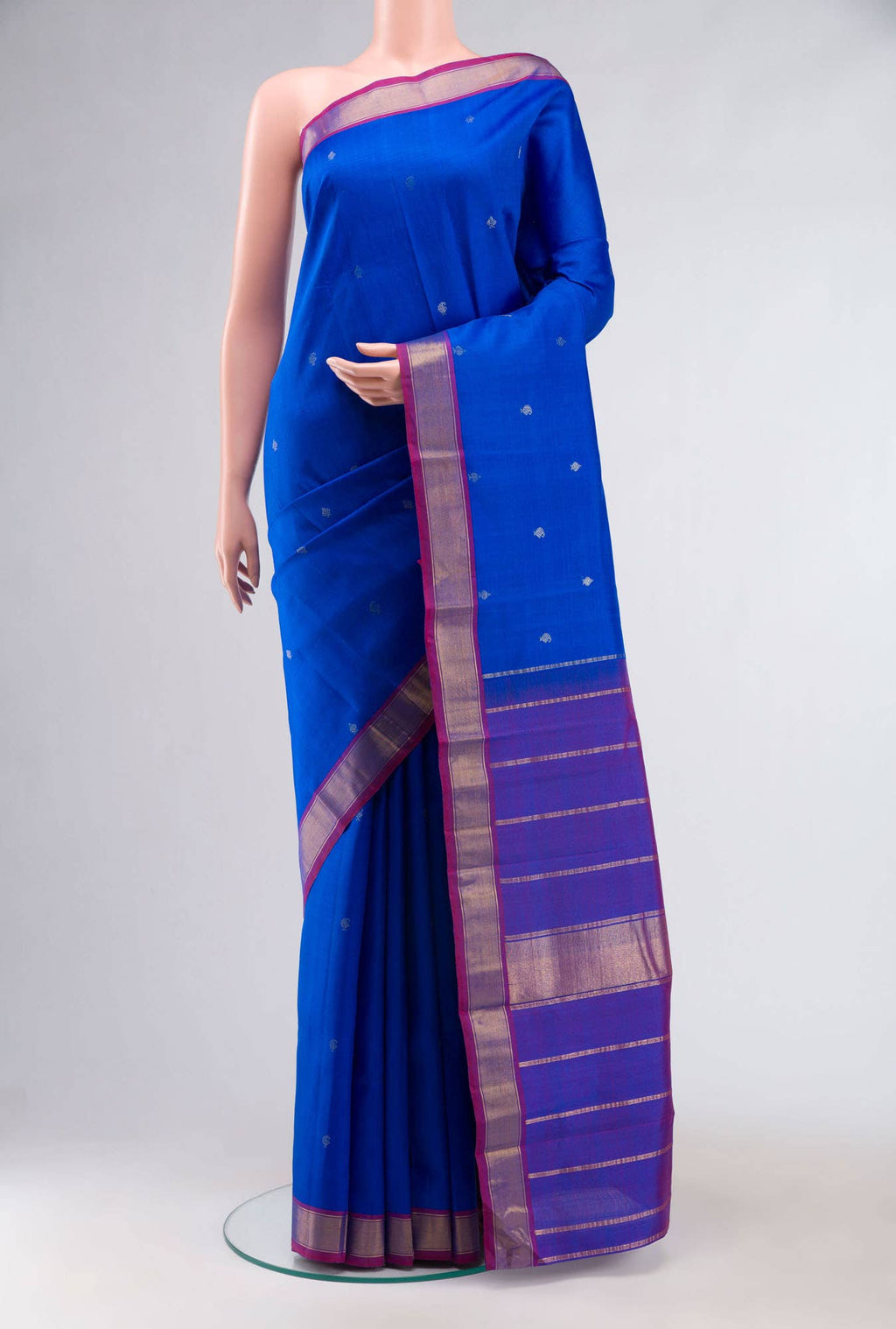 Blue Kanchipuram Silk Saree