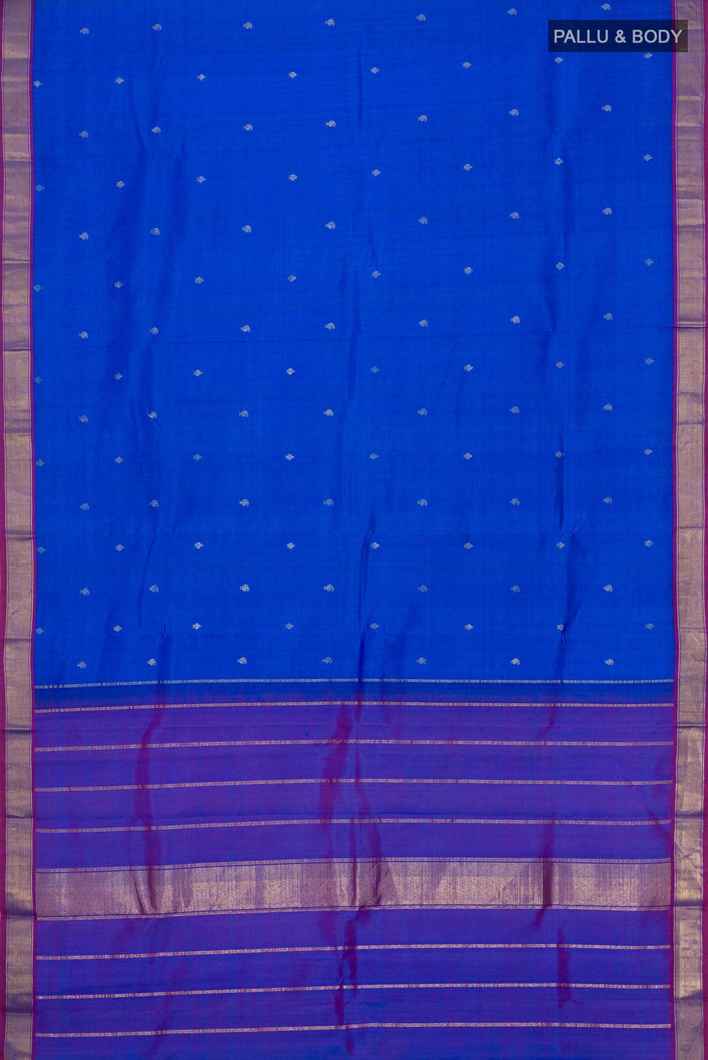 Blue Kanchipuram Silk Saree