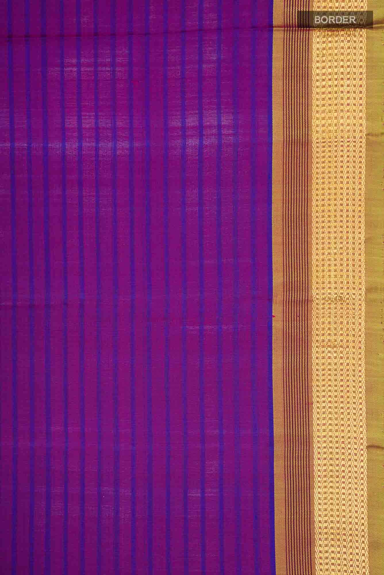 Purple Kanchipuram Silk Saree