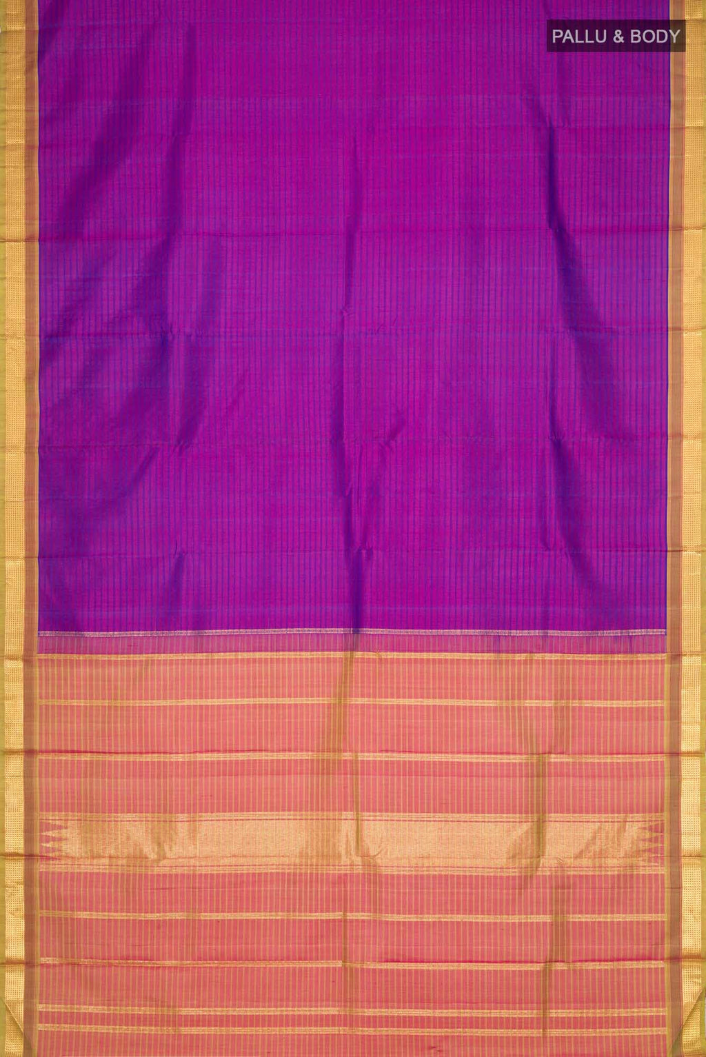 Purple Kanchipuram Silk Saree