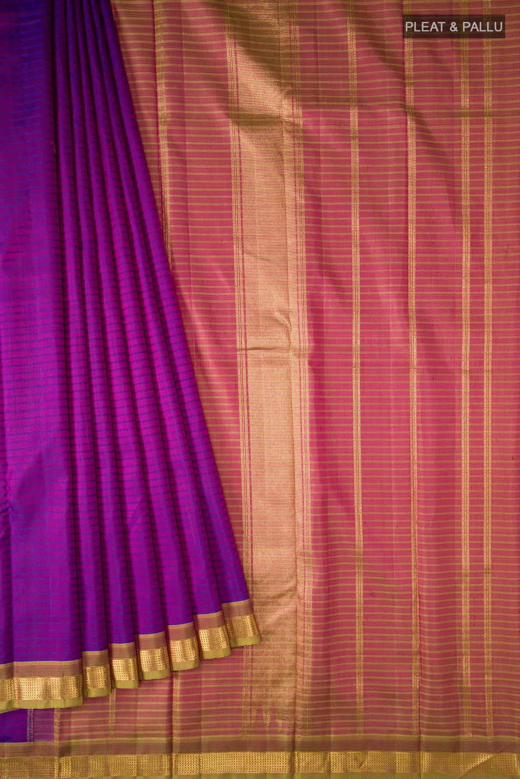 Purple Kanchipuram Silk Saree