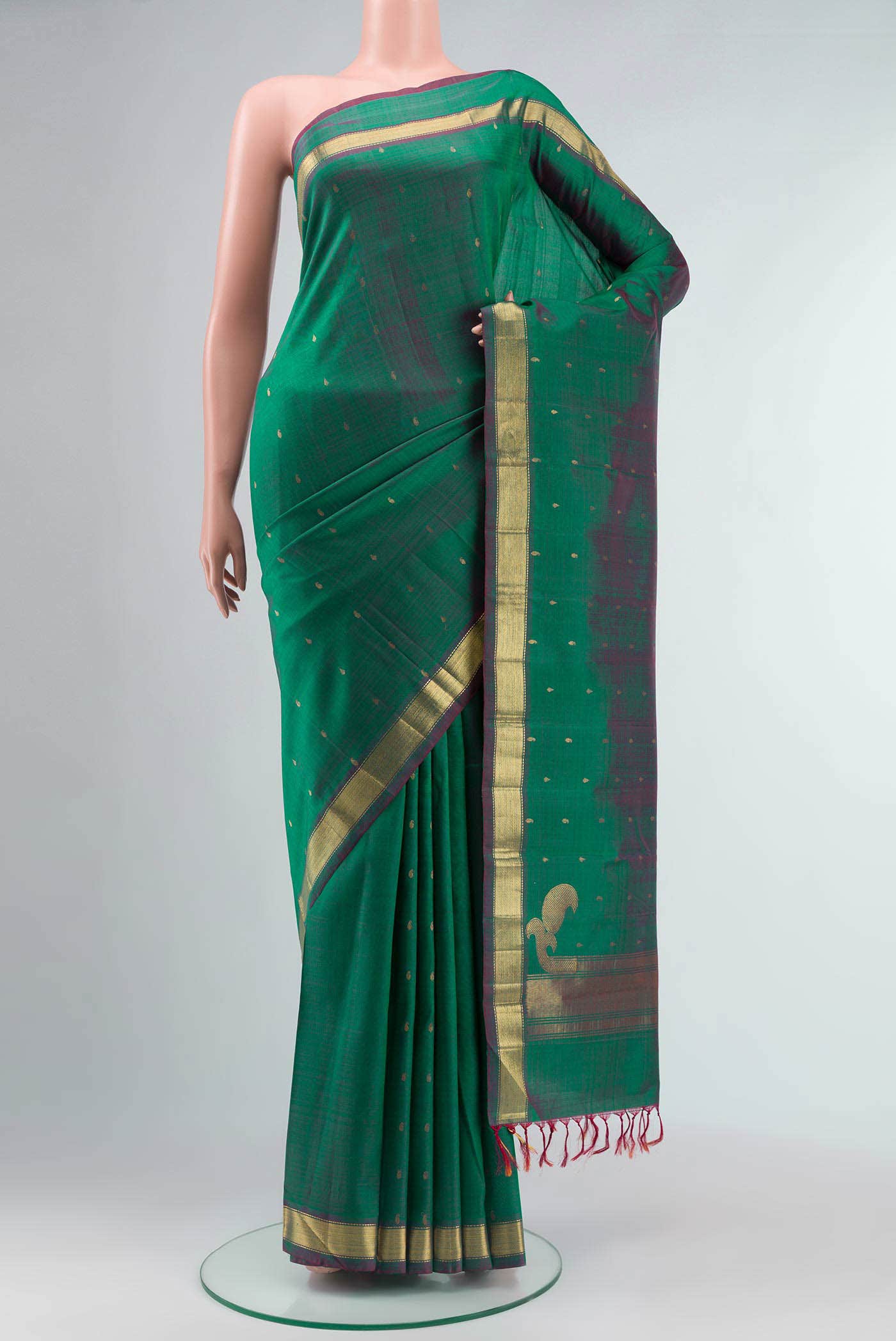 Green Kanchipuram Silk Saree