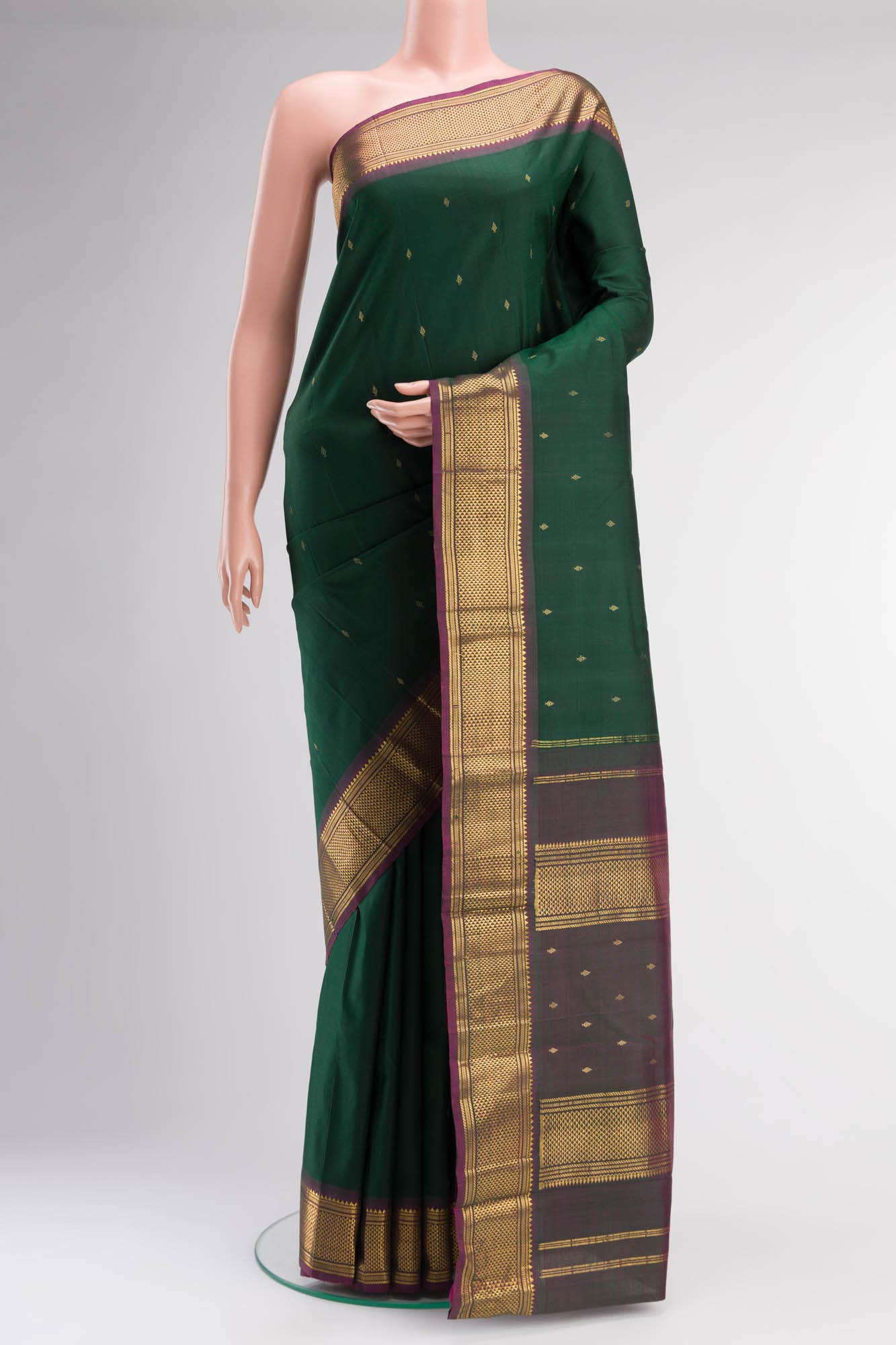 Green Kanchipuram Silk Saree