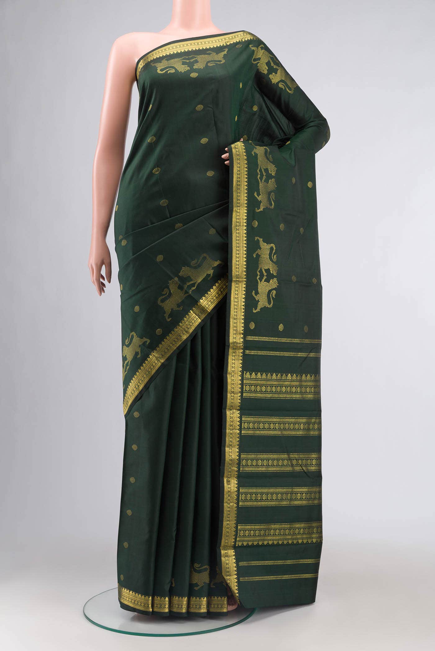 Green Kanchipuram Silk Saree