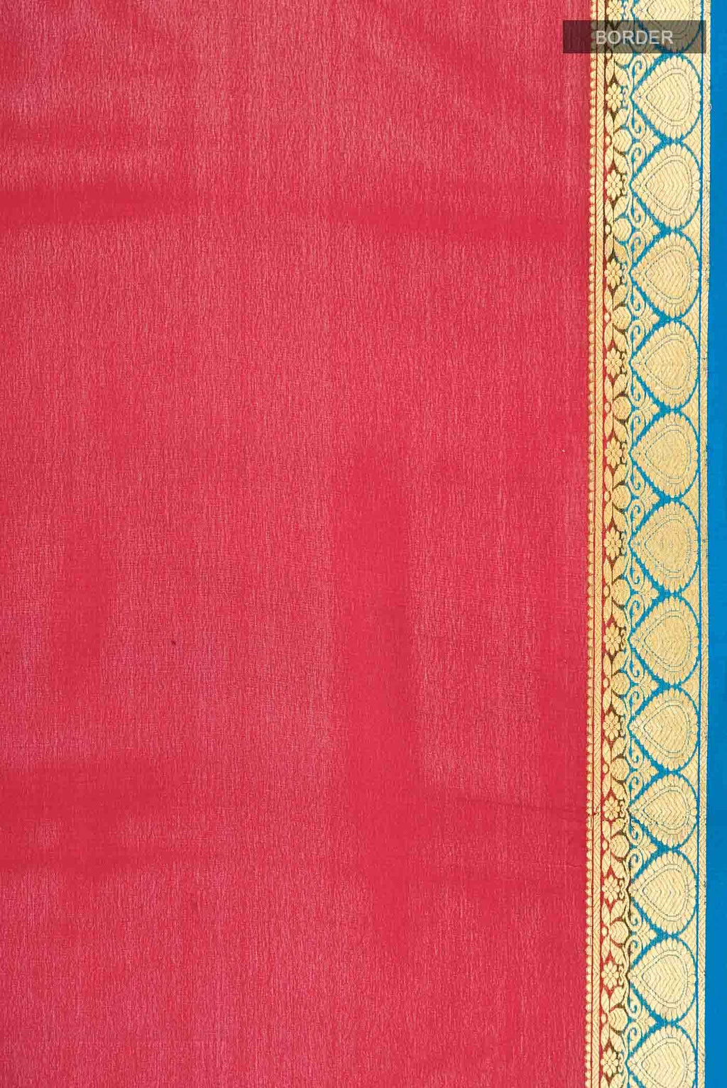 Red Mysore Crepe Saree