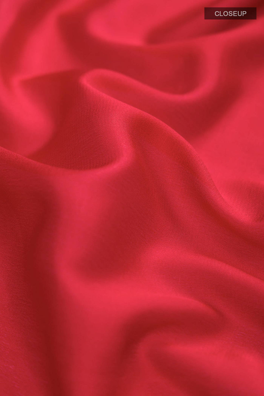 Red Mysore Crepe Saree