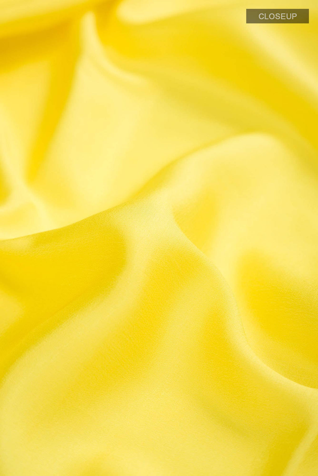 Yellow Mysore Crepe Saree