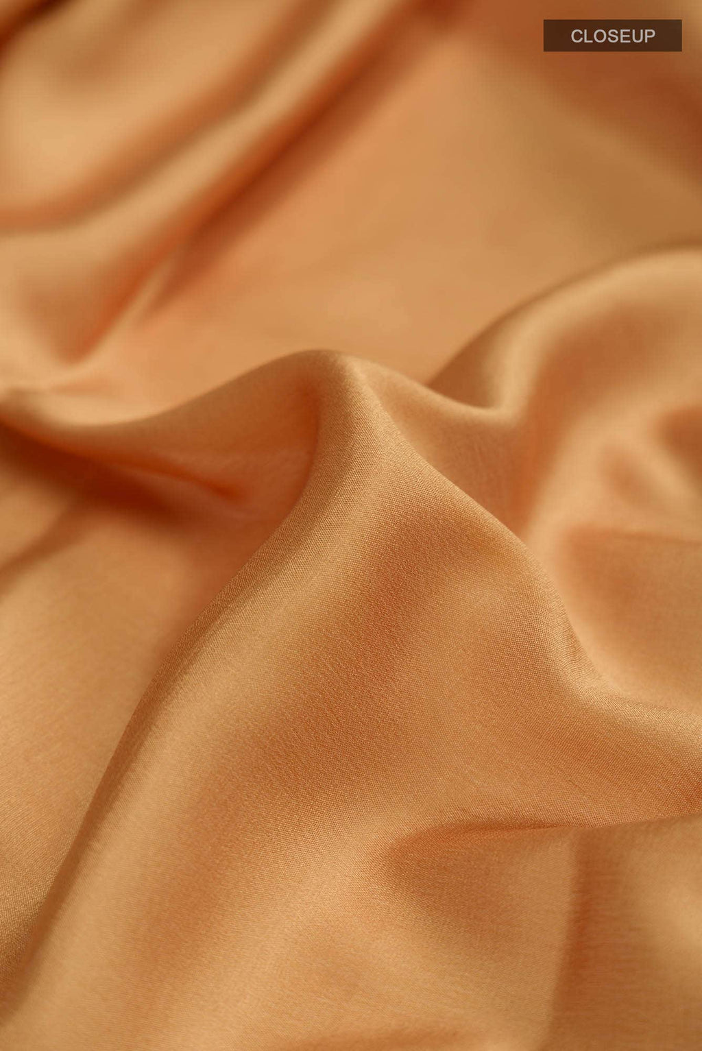 Mustard Mysore Crepe Saree