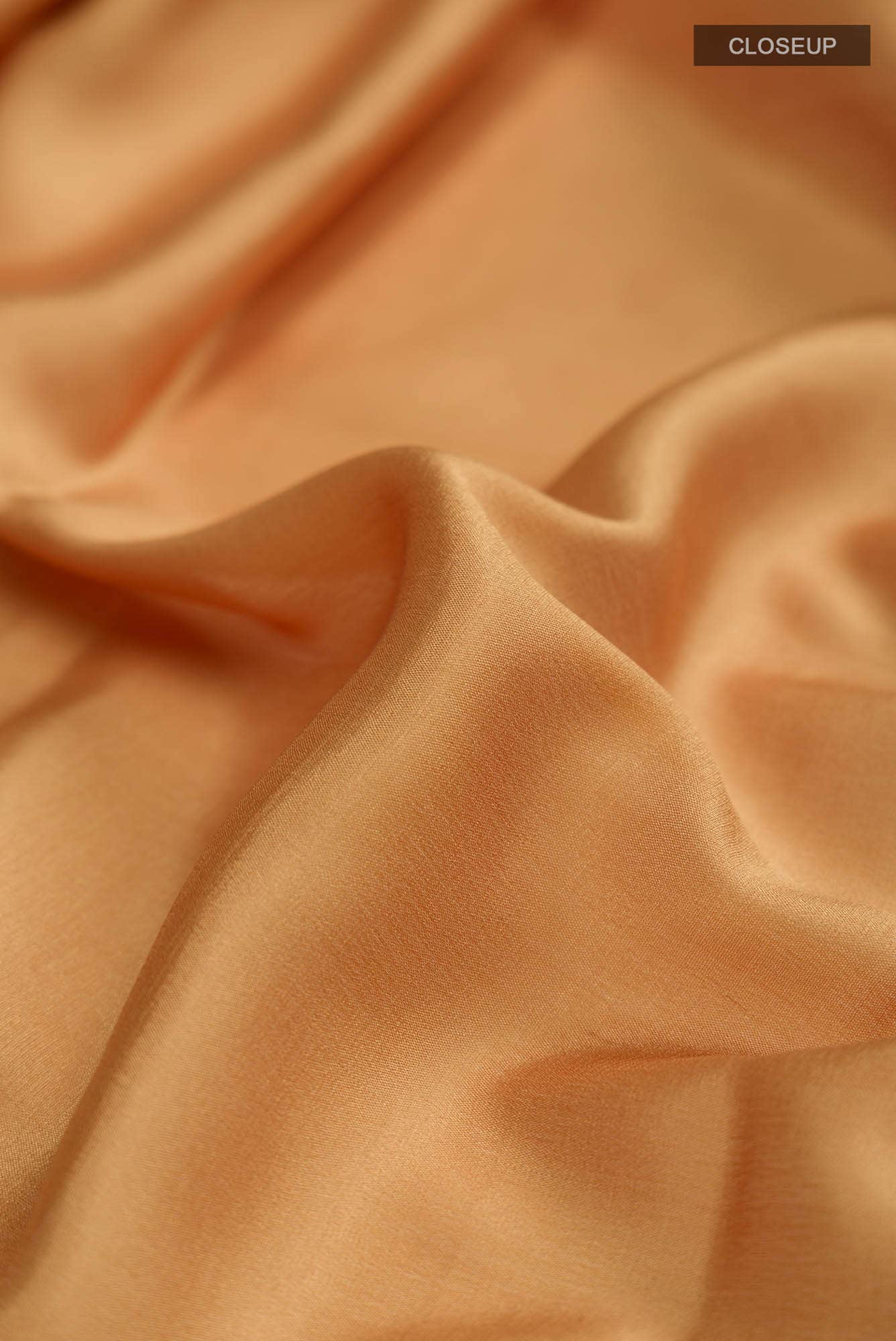 Mustard Mysore Crepe Saree