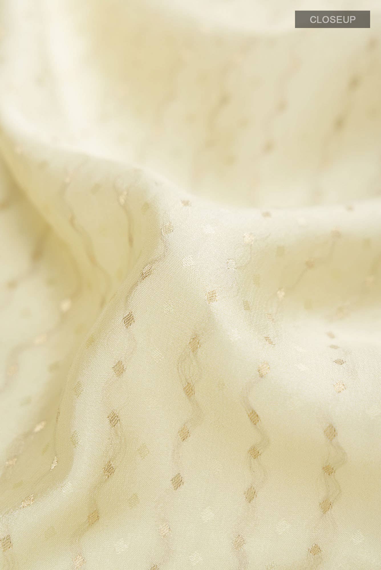 Beige Mysore Crepe Saree