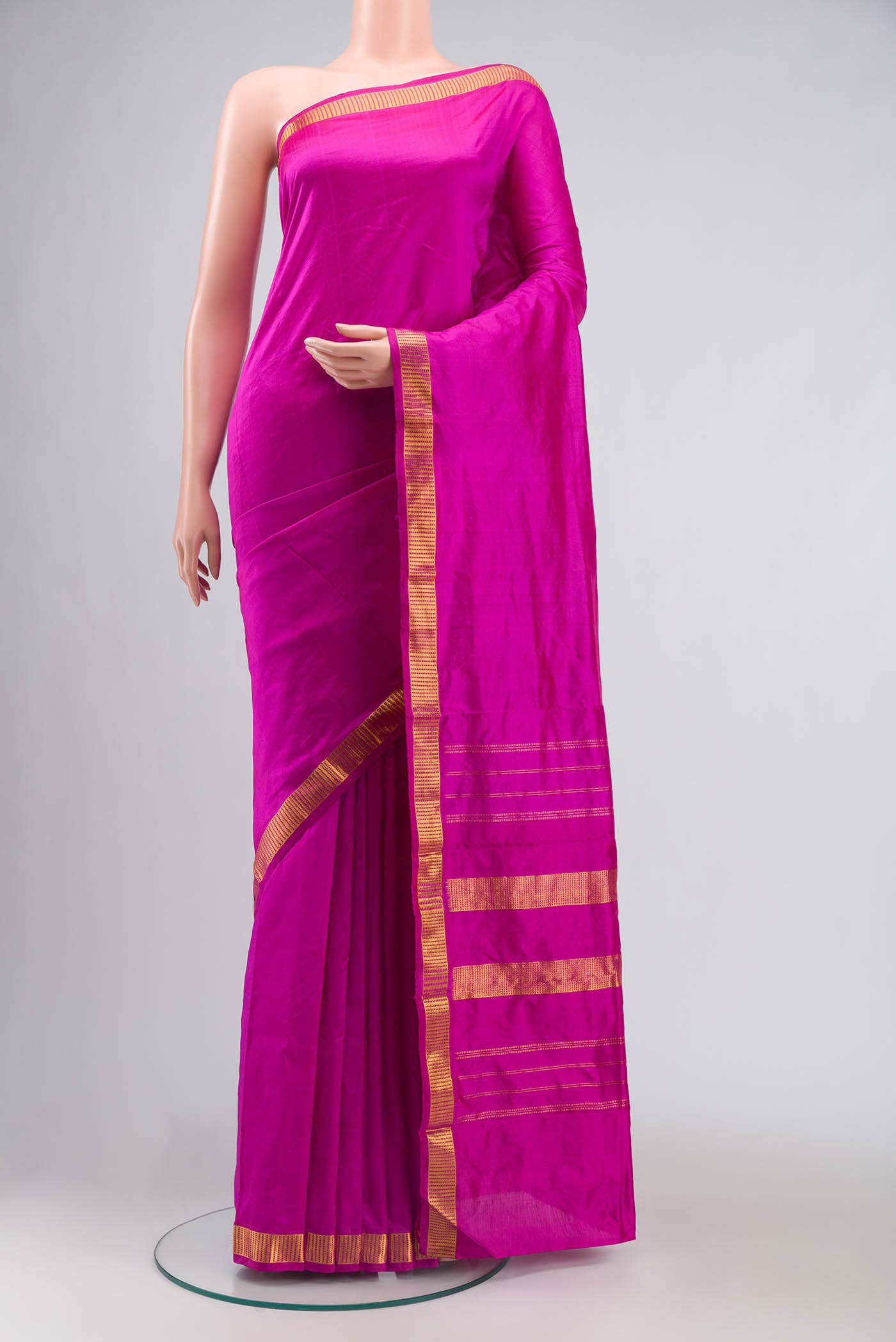 Pink Kanchipuram Silk Saree
