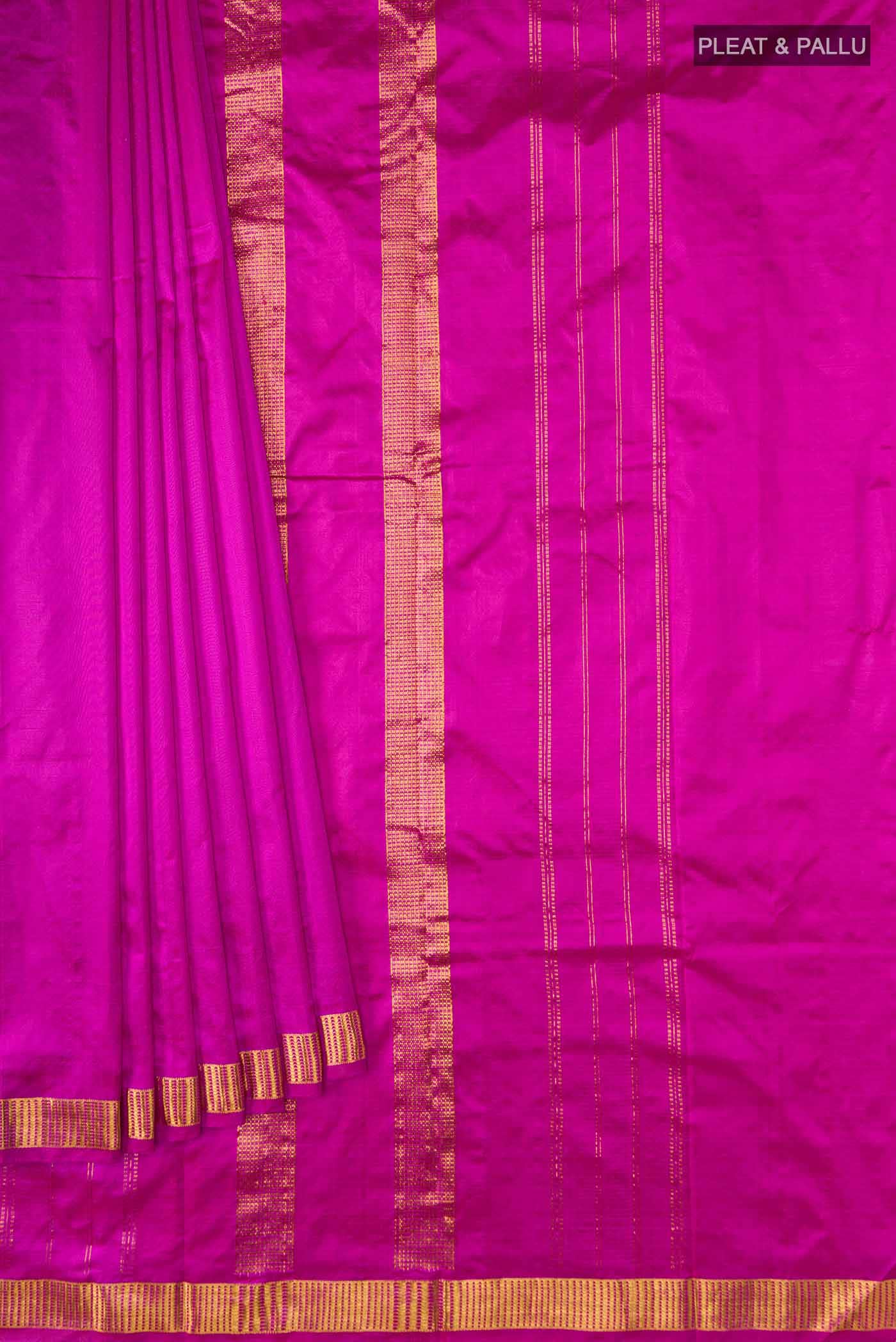 Pink Kanchipuram Silk Saree