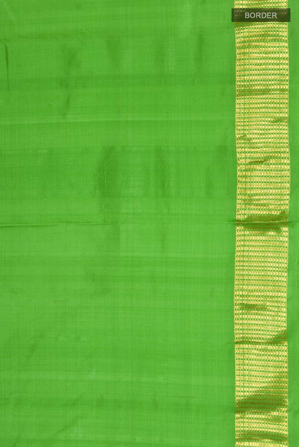 Parrot Green Kanchipuram Silk Saree
