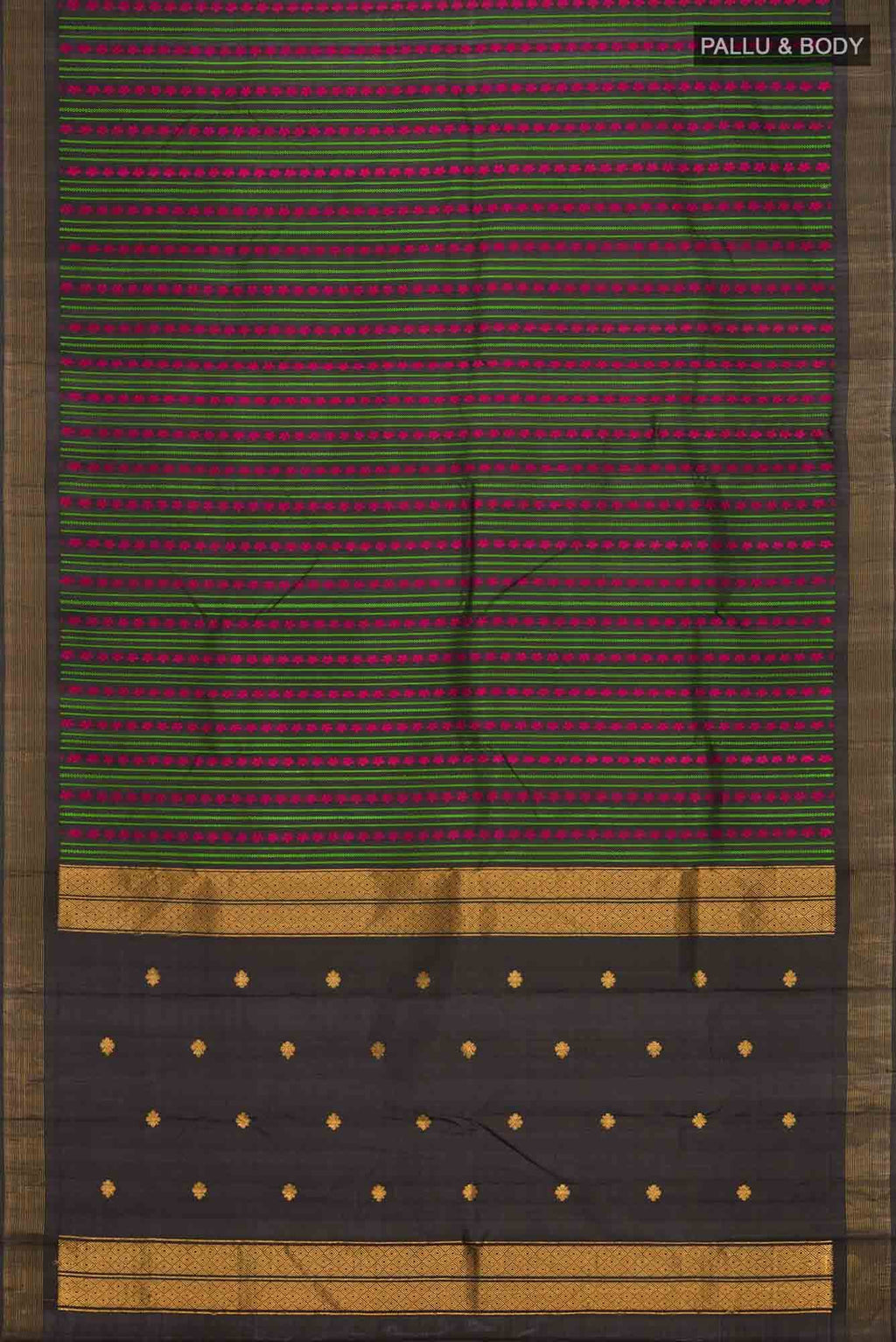 Black Kanchipuram Silk Saree