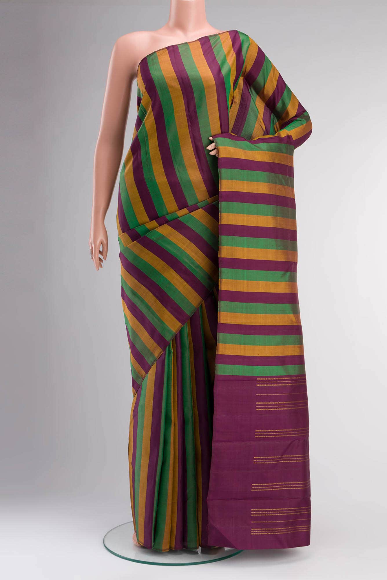 Multi Kanchipuram Silk Saree