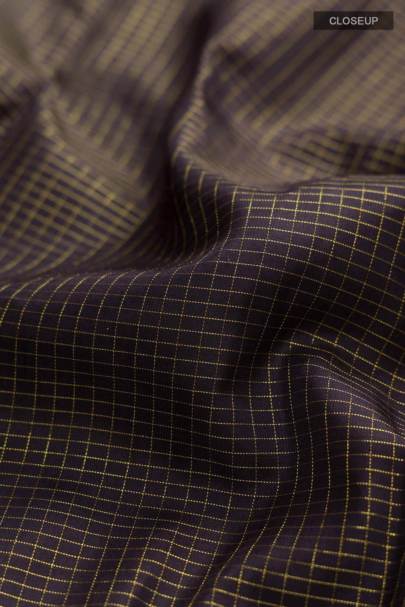 Black Kanchipuram Silk Saree