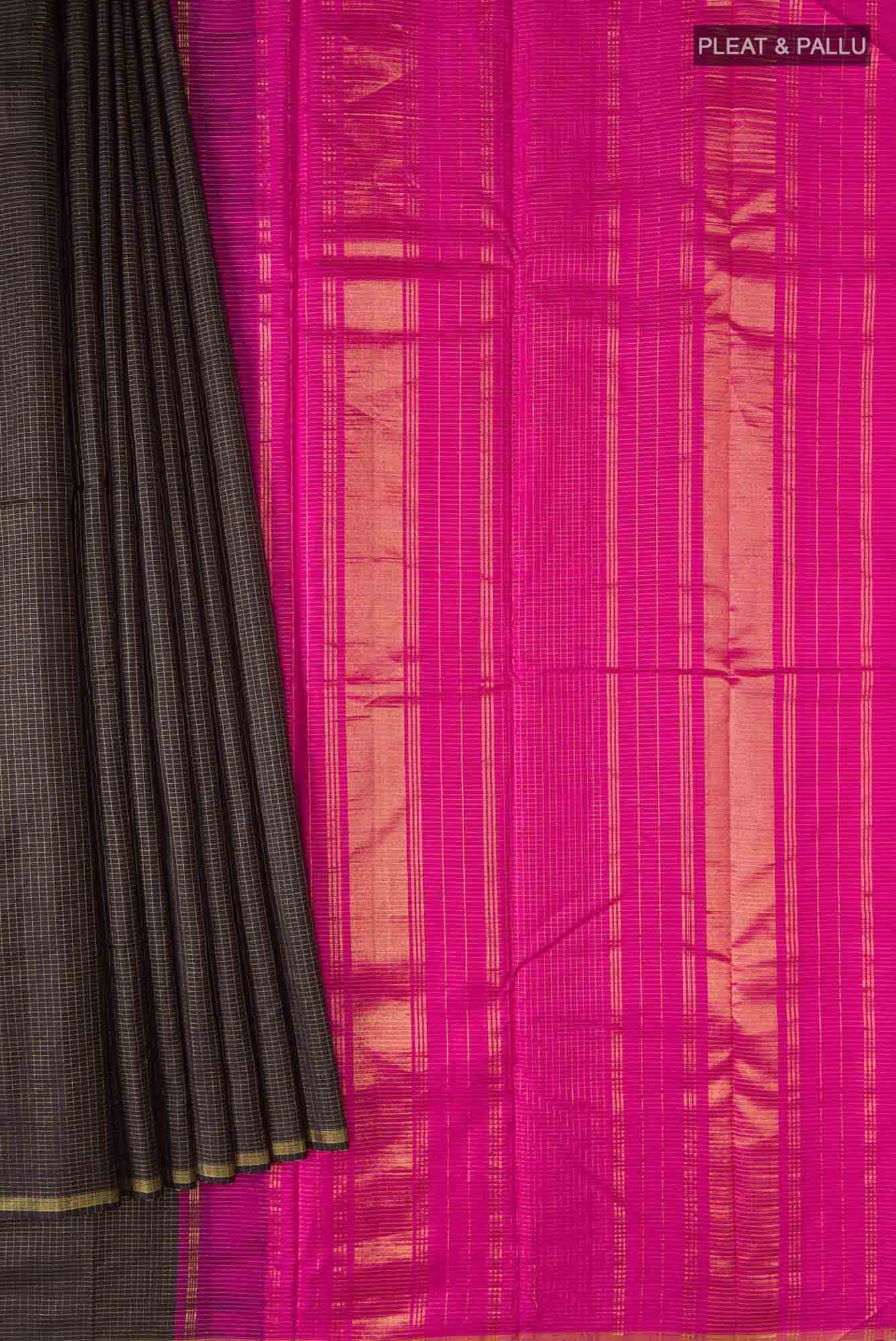Black Kanchipuram Silk Saree