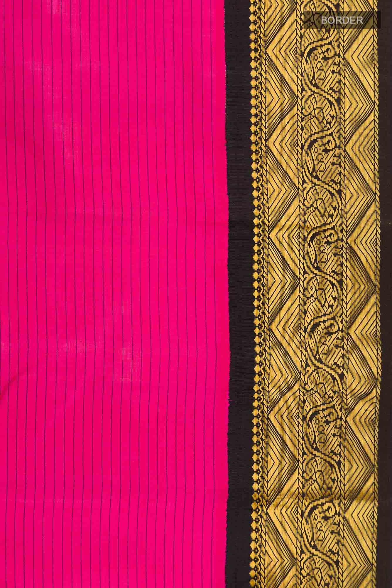 Pink Kanchipuram Silk Saree