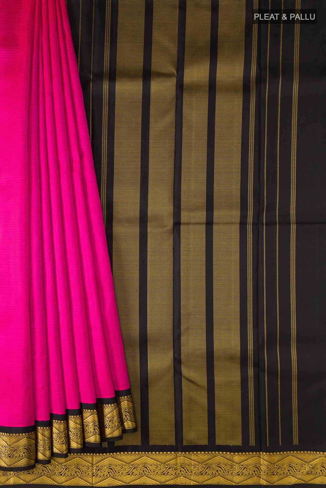 Pink Kanchipuram Silk Saree