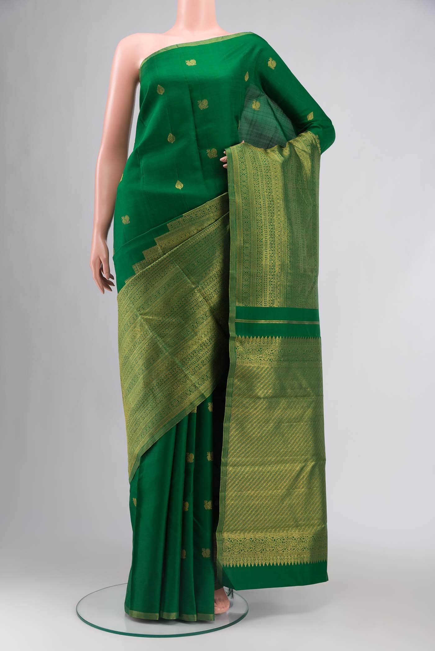 Green Kanchipuram Silk Saree