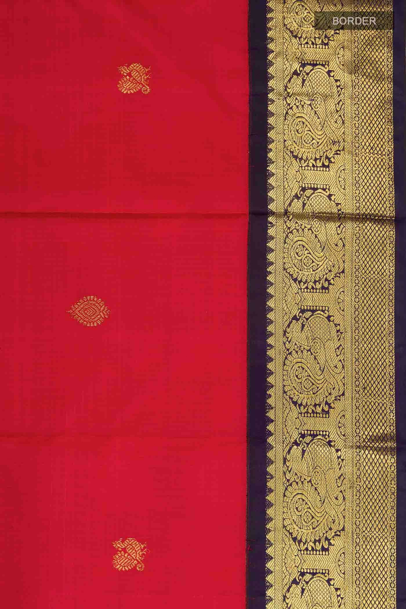 Red Kanchipuram Silk Saree