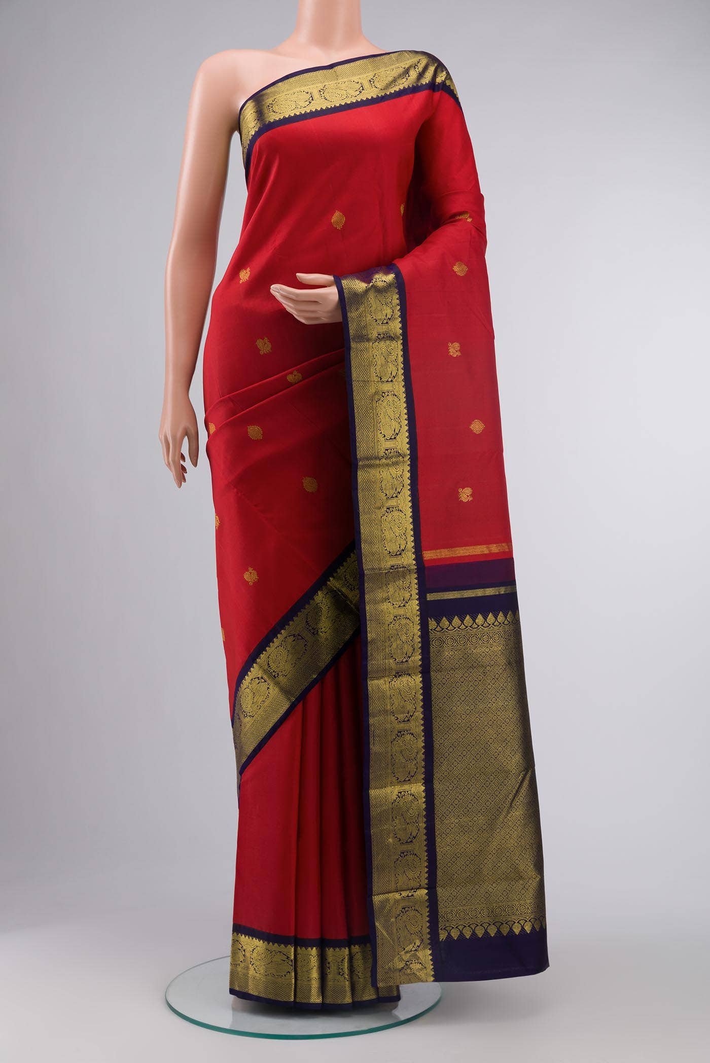 Red Kanchipuram Silk Saree