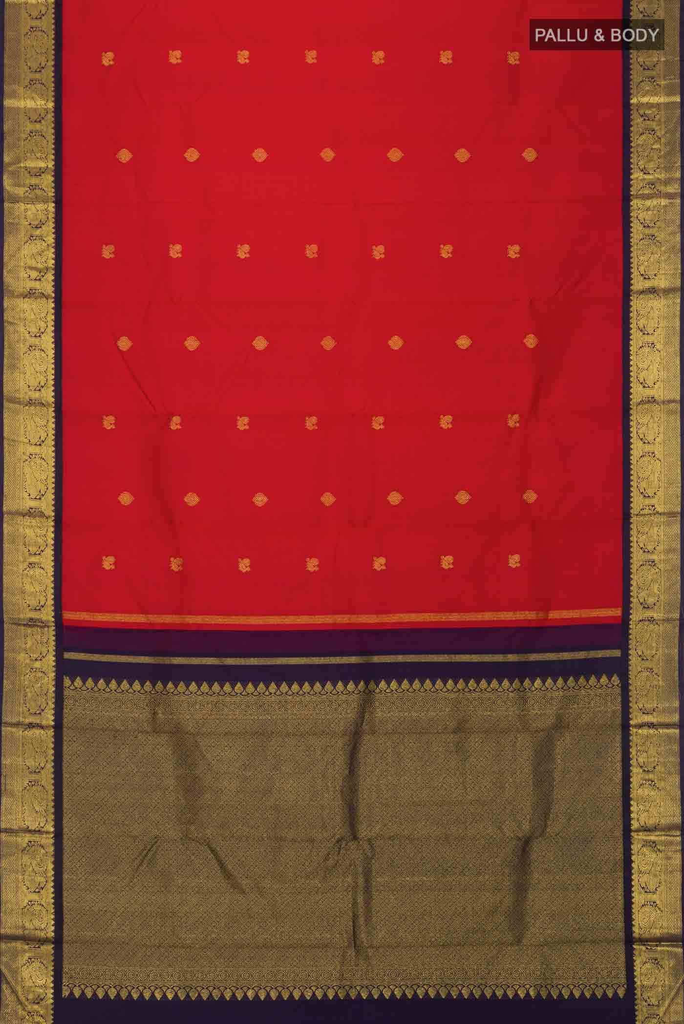 Red Kanchipuram Silk Saree