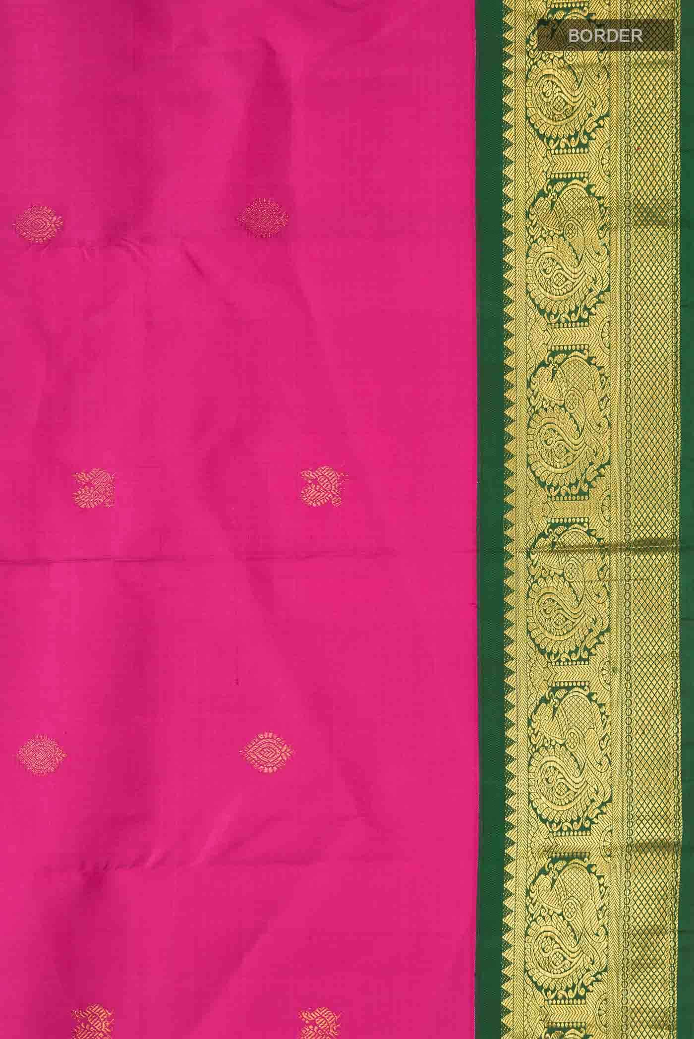 Pink Kanchipuram Silk Saree