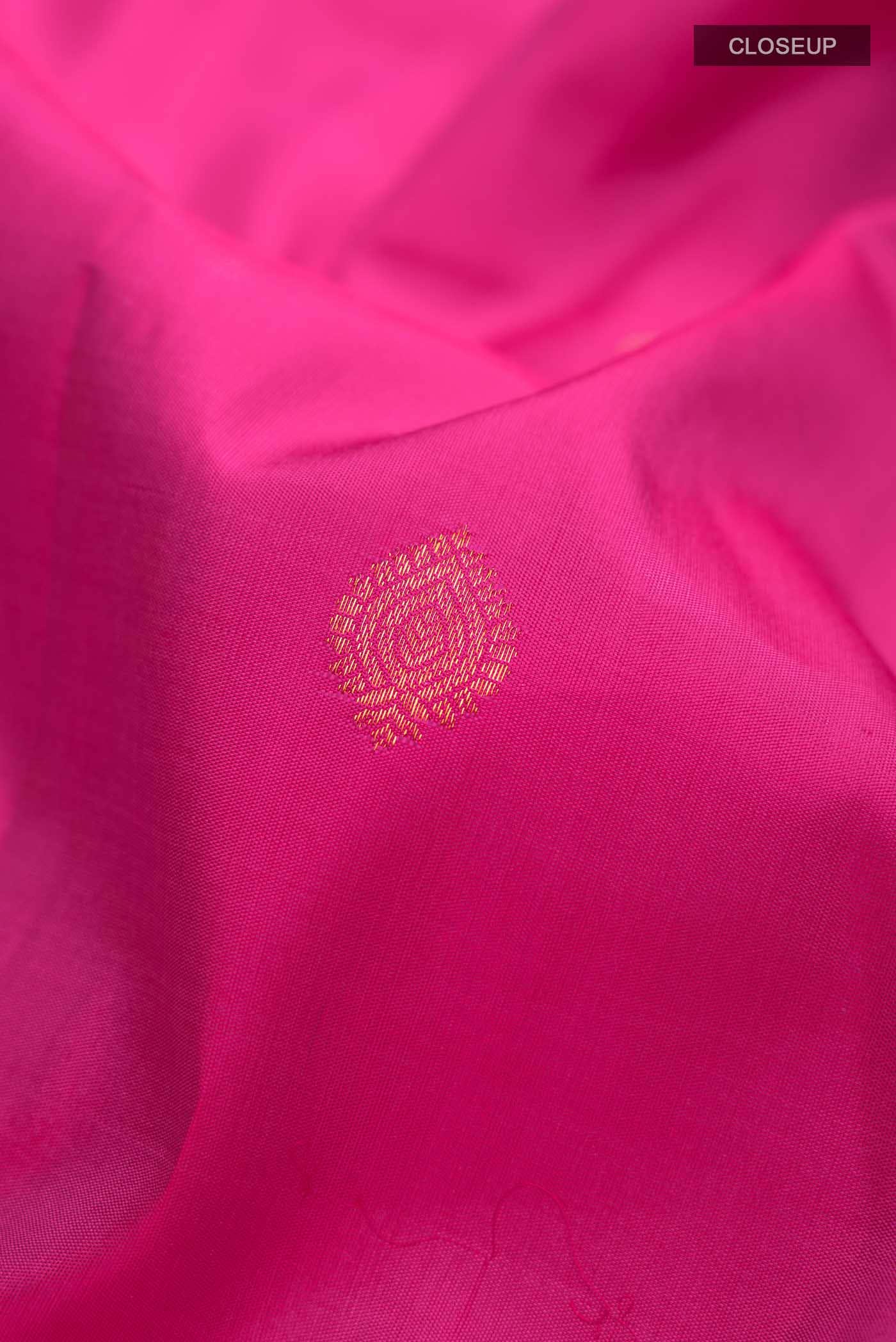 Pink Kanchipuram Silk Saree