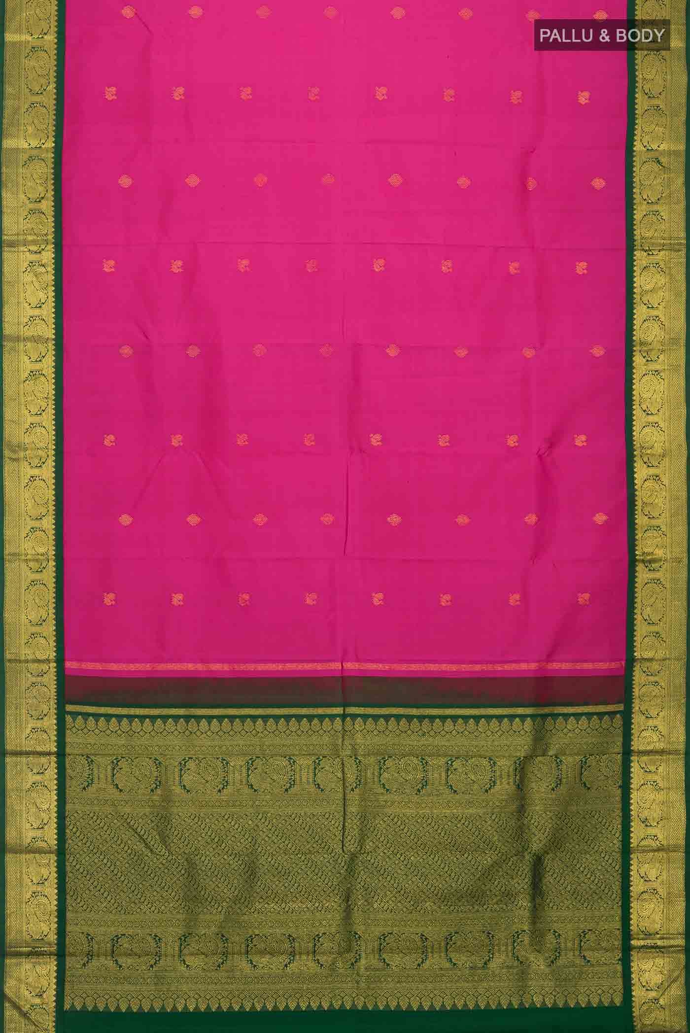 Pink Kanchipuram Silk Saree